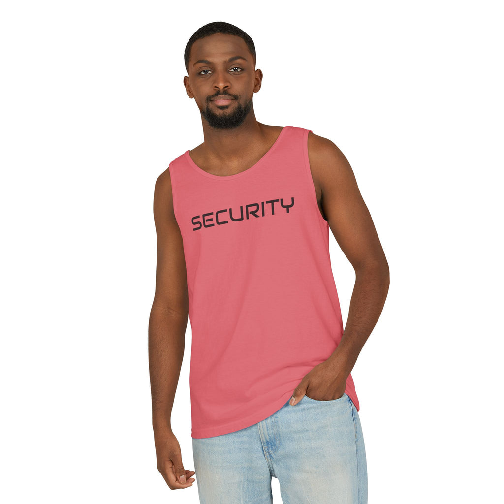 SECURITY Graphic Tank Top — Bold 'SECURITY' Streetwear Muscle Tee