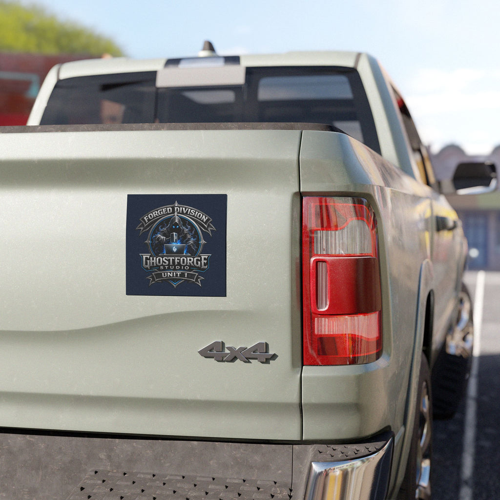 Forged Division Car Magnet — Ghostforge Studio Logo Magnetic Decal