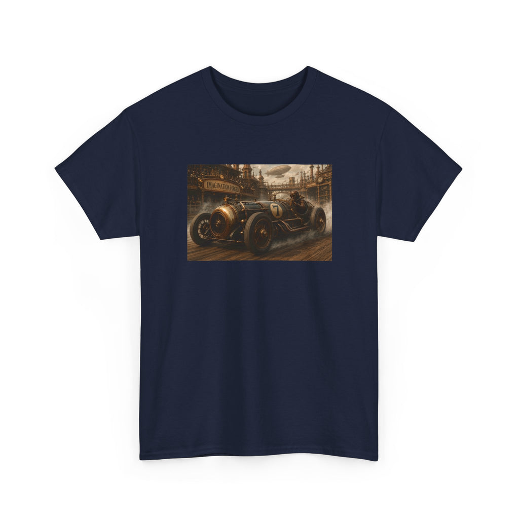 Steampunk Racecar Tee — Classic Antique Car Graphic T-Shirt