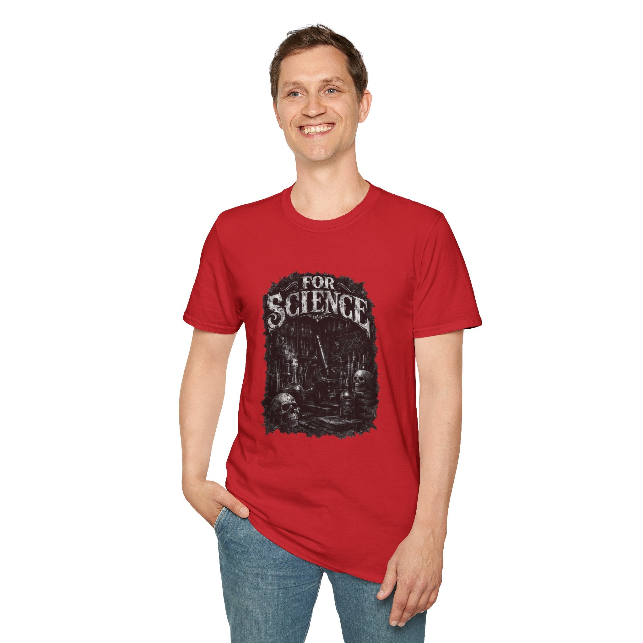 For Science T-Shirt — Dark Vintage Science Graphic Tee