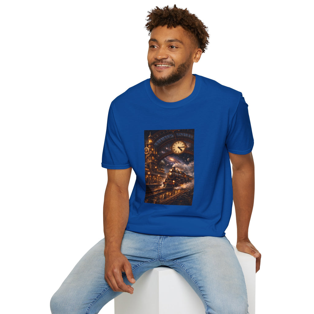 Steampunk Train T-Shirt — Steampunk Nightscape Tee