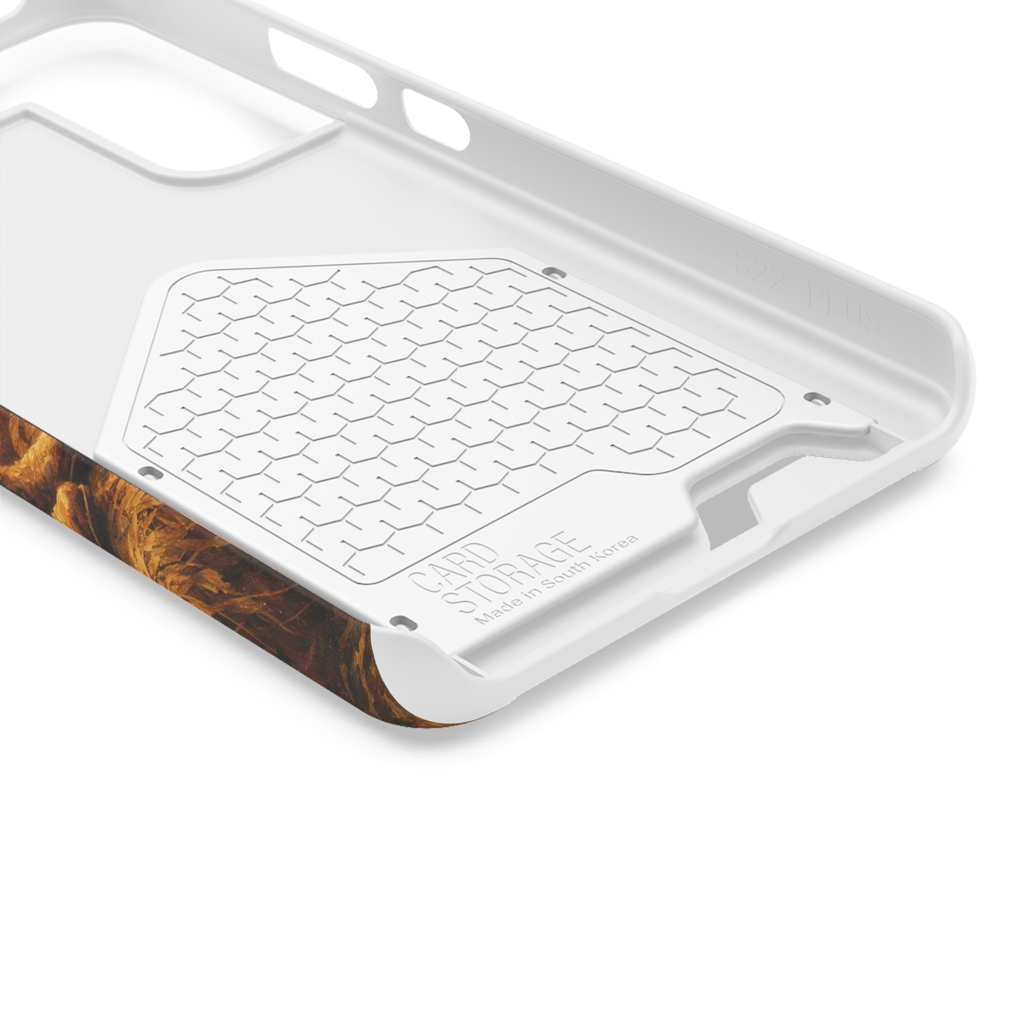 Country Music Guitar Phone Case with Card Holder — Rustic Concert Scene