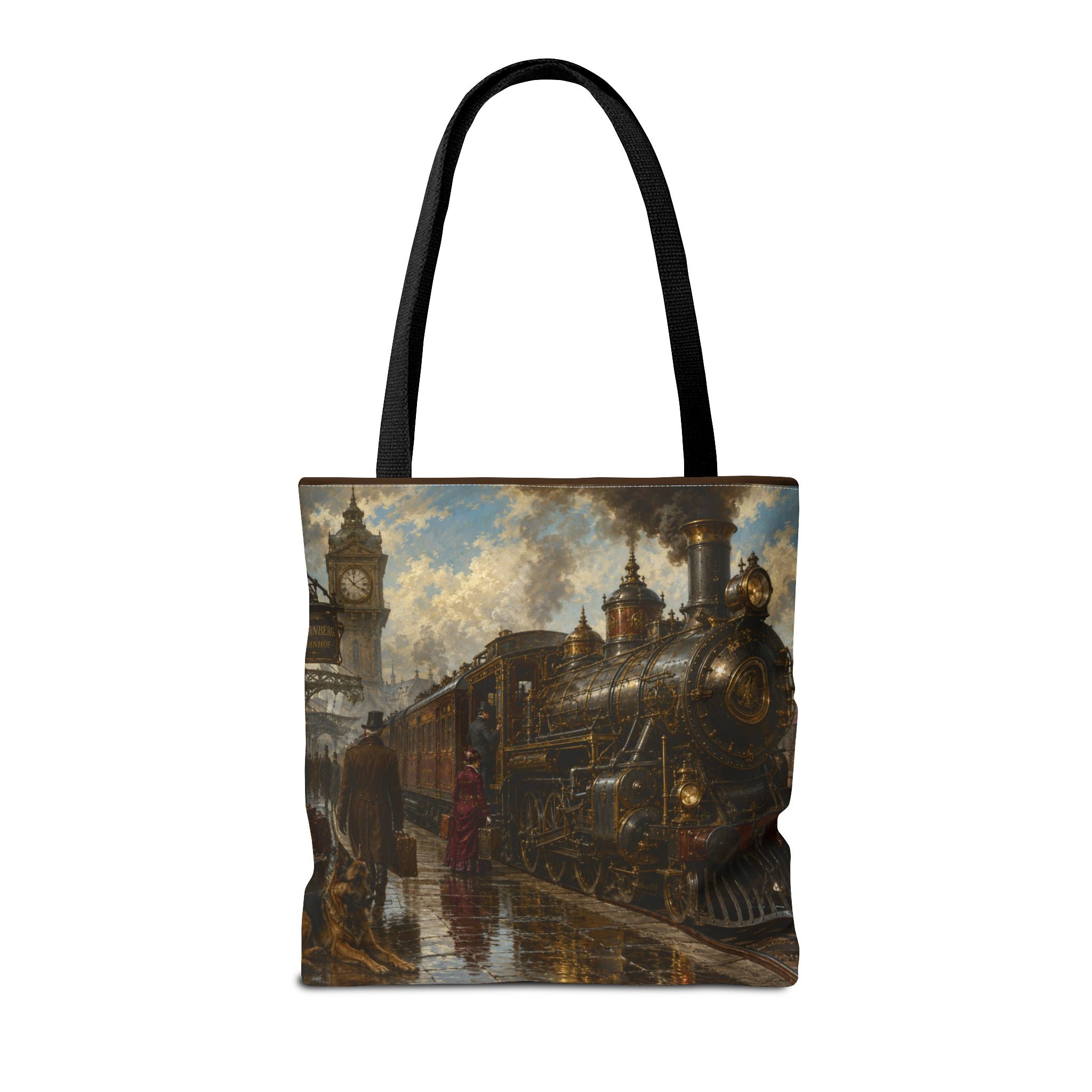 Steampunk Tote Bag — Victorian Station Art All-Over Print