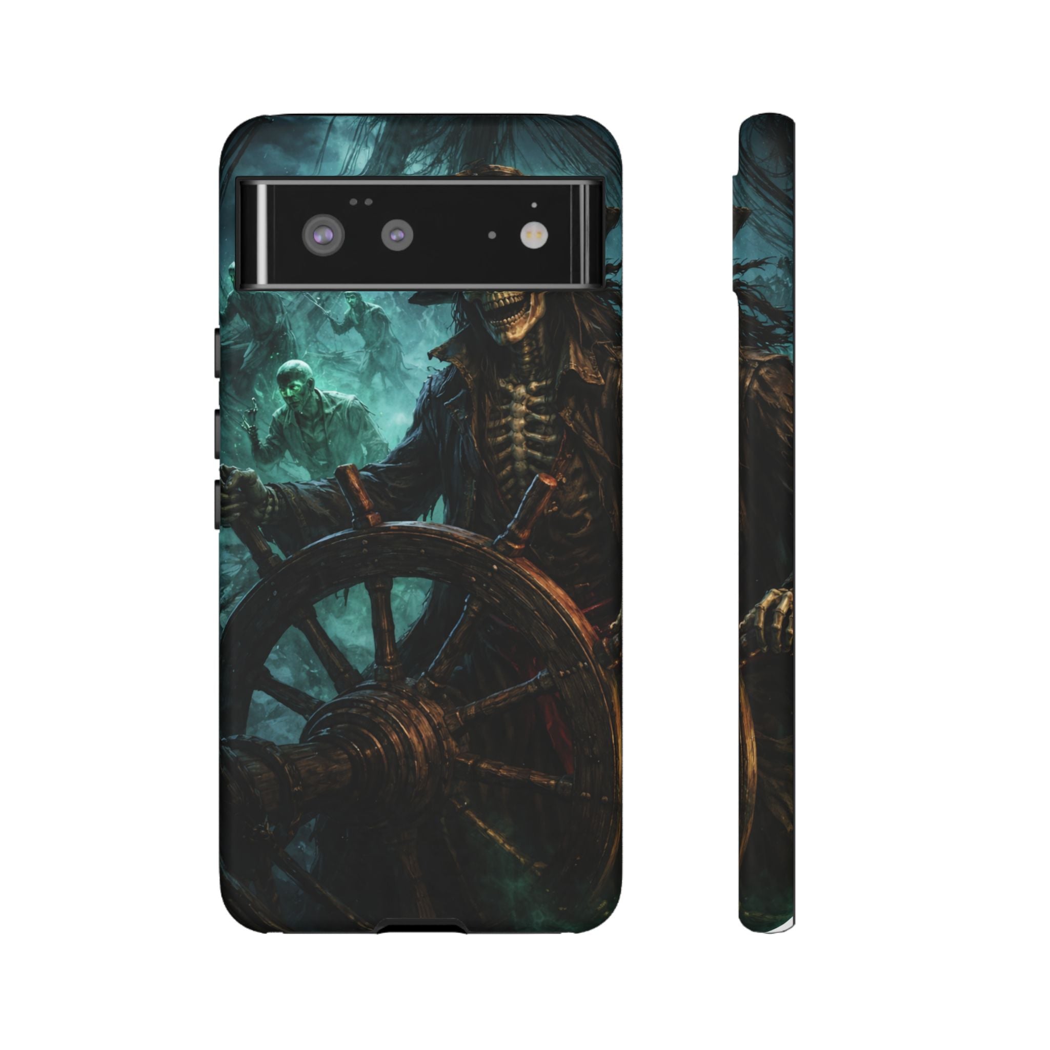 Pirate Skeleton Phone Case — Haunted Ship Captain iPhone Cover