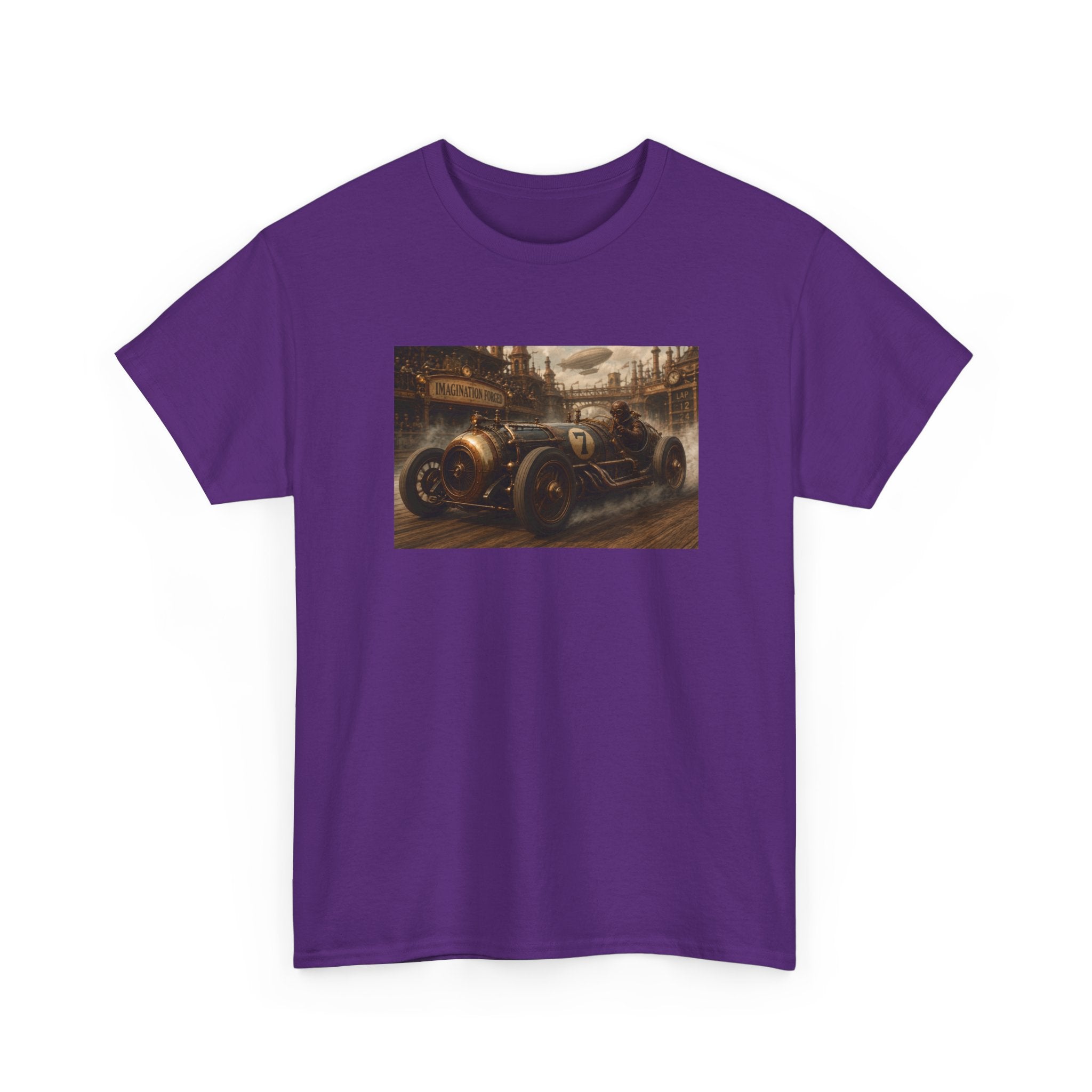 Steampunk Racecar Tee — Classic Antique Car Graphic T-Shirt