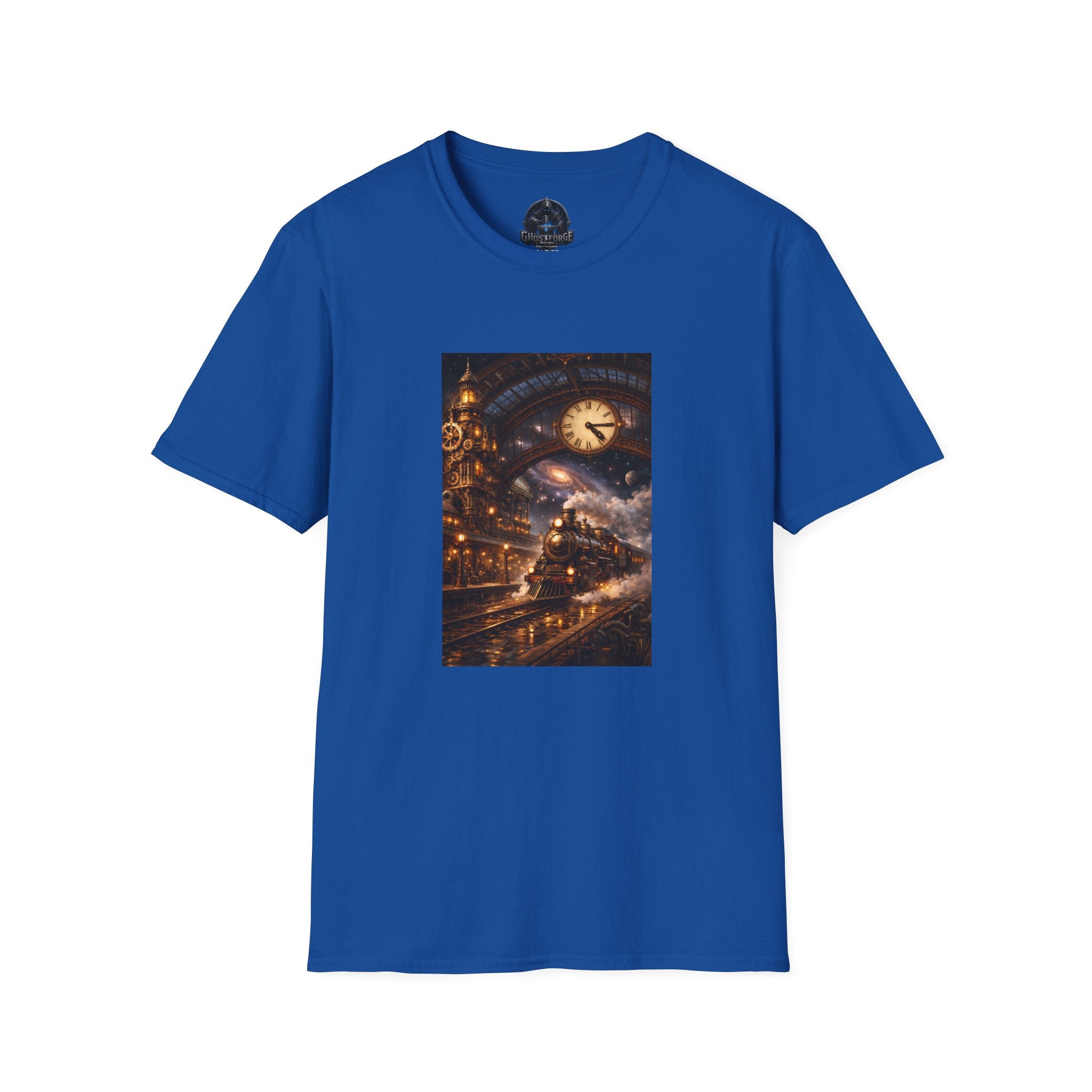 Steampunk Train T-Shirt — Steampunk Nightscape Tee