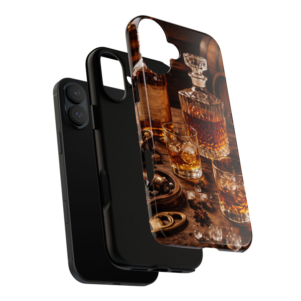 Whiskey Decanter Phone Case — Vintage Bar Spirits Protective Tough Case