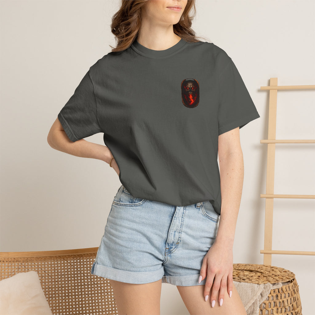 Premium Devil's Reject Skull T-Shirt — Flaming Skull Graphic Tee