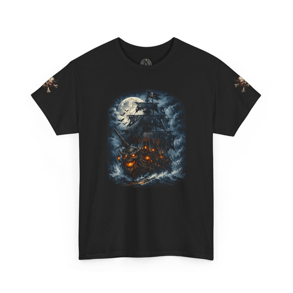 Premium Pirate Tee — Blackhearts Inc. Ghost Ship Graphic T‑Shirt