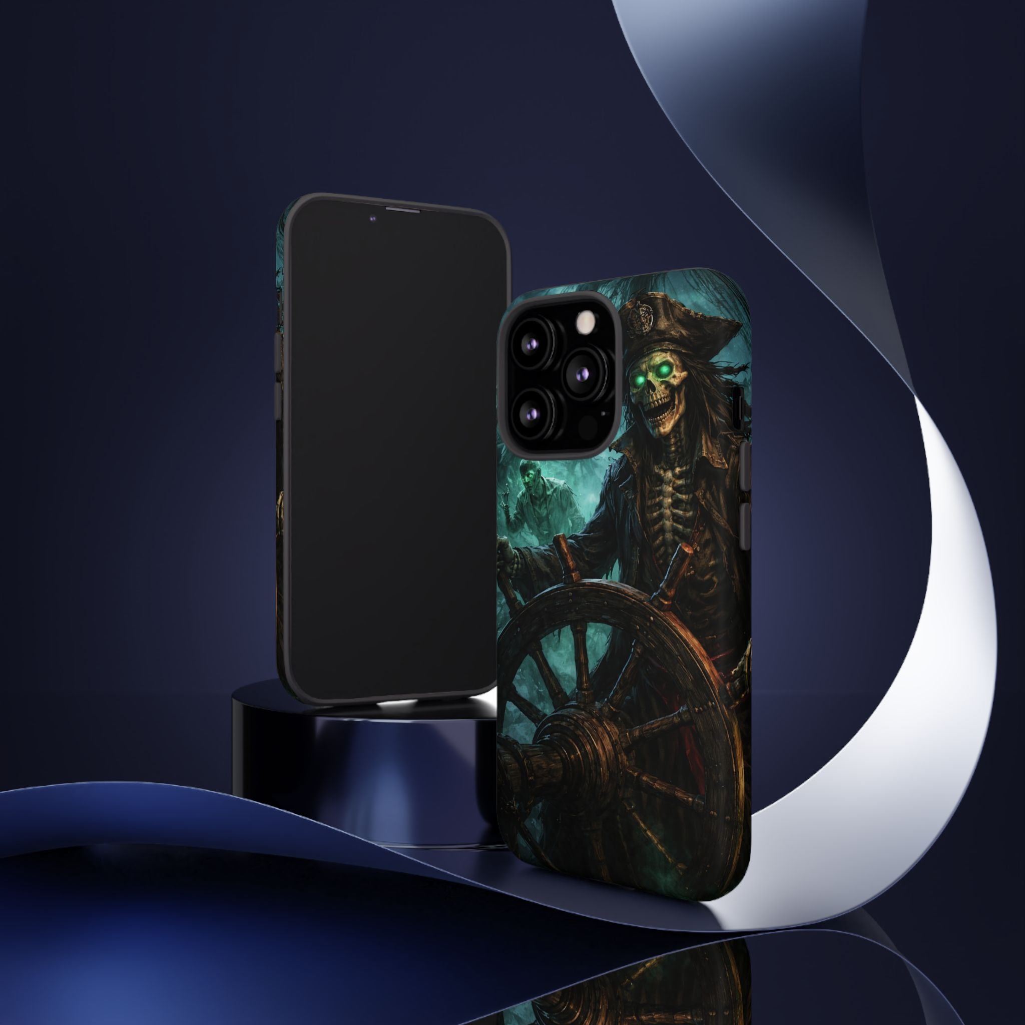 Pirate Skeleton Phone Case — Haunted Ship Captain iPhone Cover