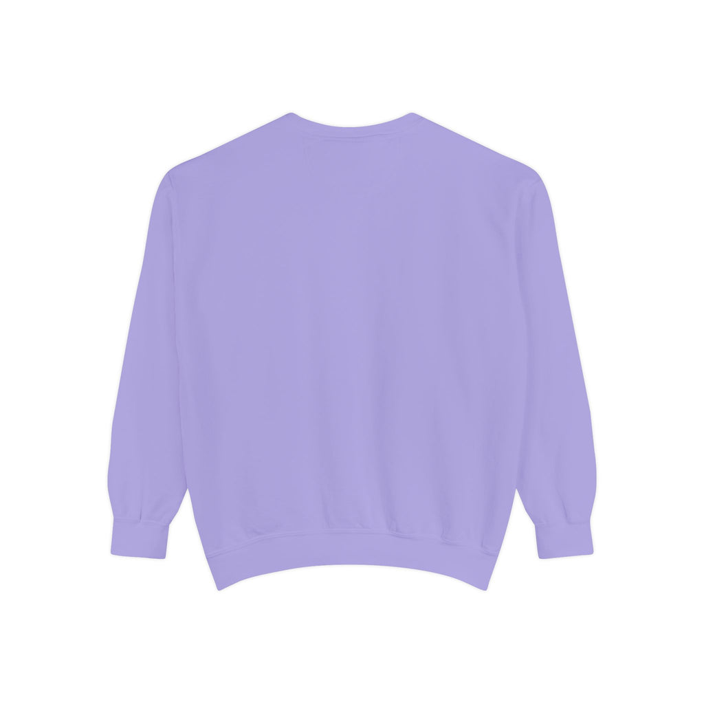 Dragon Night Sweatshirt — Mystical Purple Dragon Over Moonlit Village