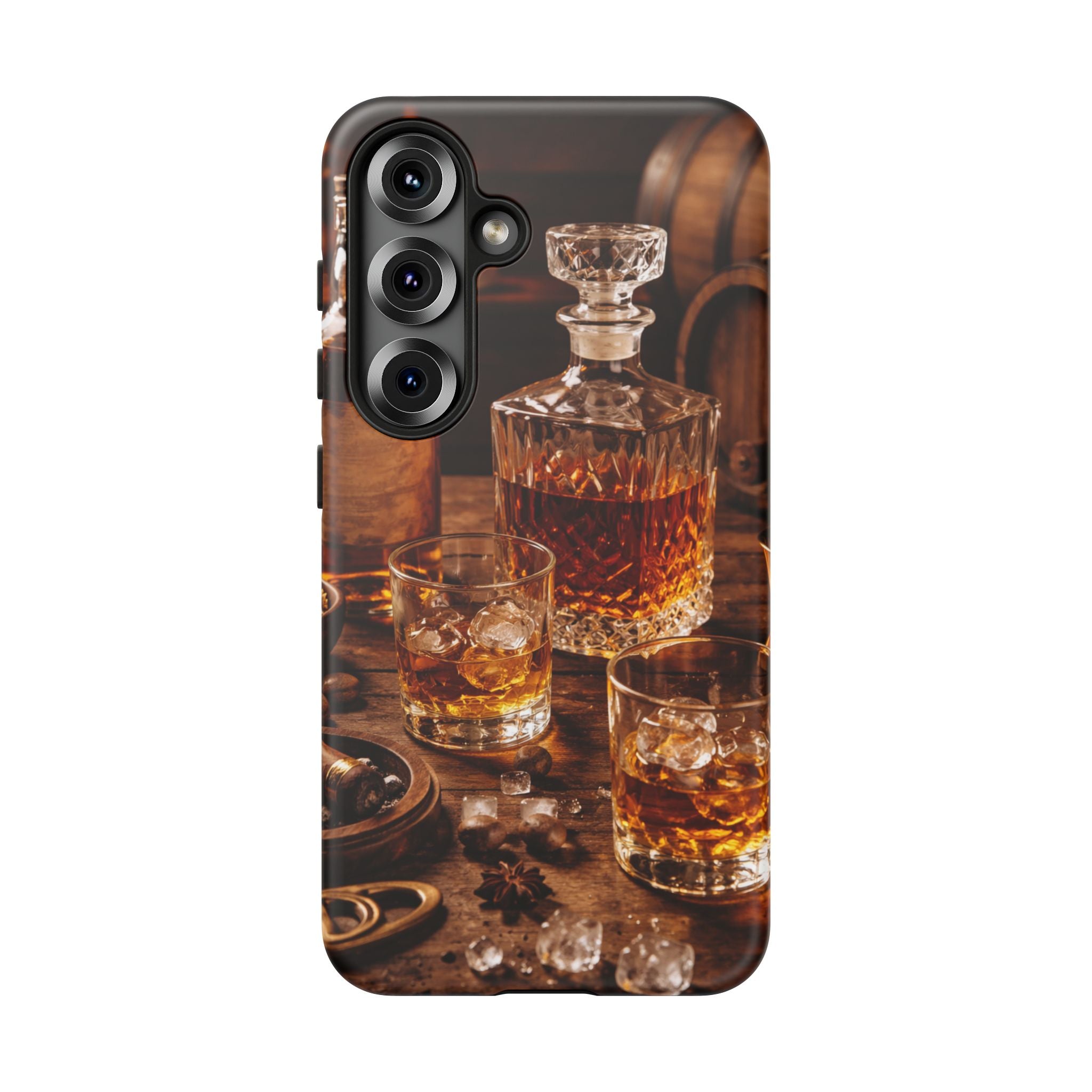 Whiskey Decanter Phone Case — Vintage Bar Spirits Protective Tough Case