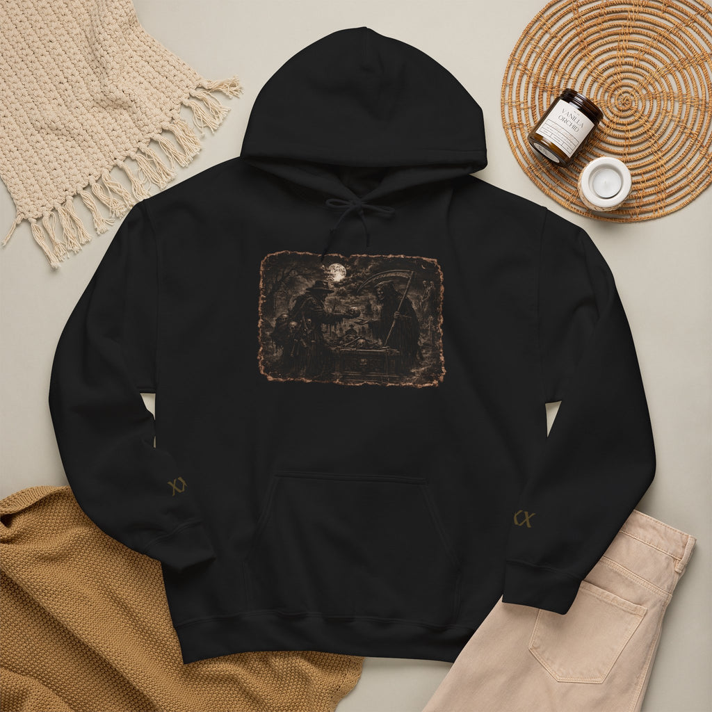 Vintage Reaper and Bone Collector Hoodie — Moon & Bone Graphic Sweatshirt