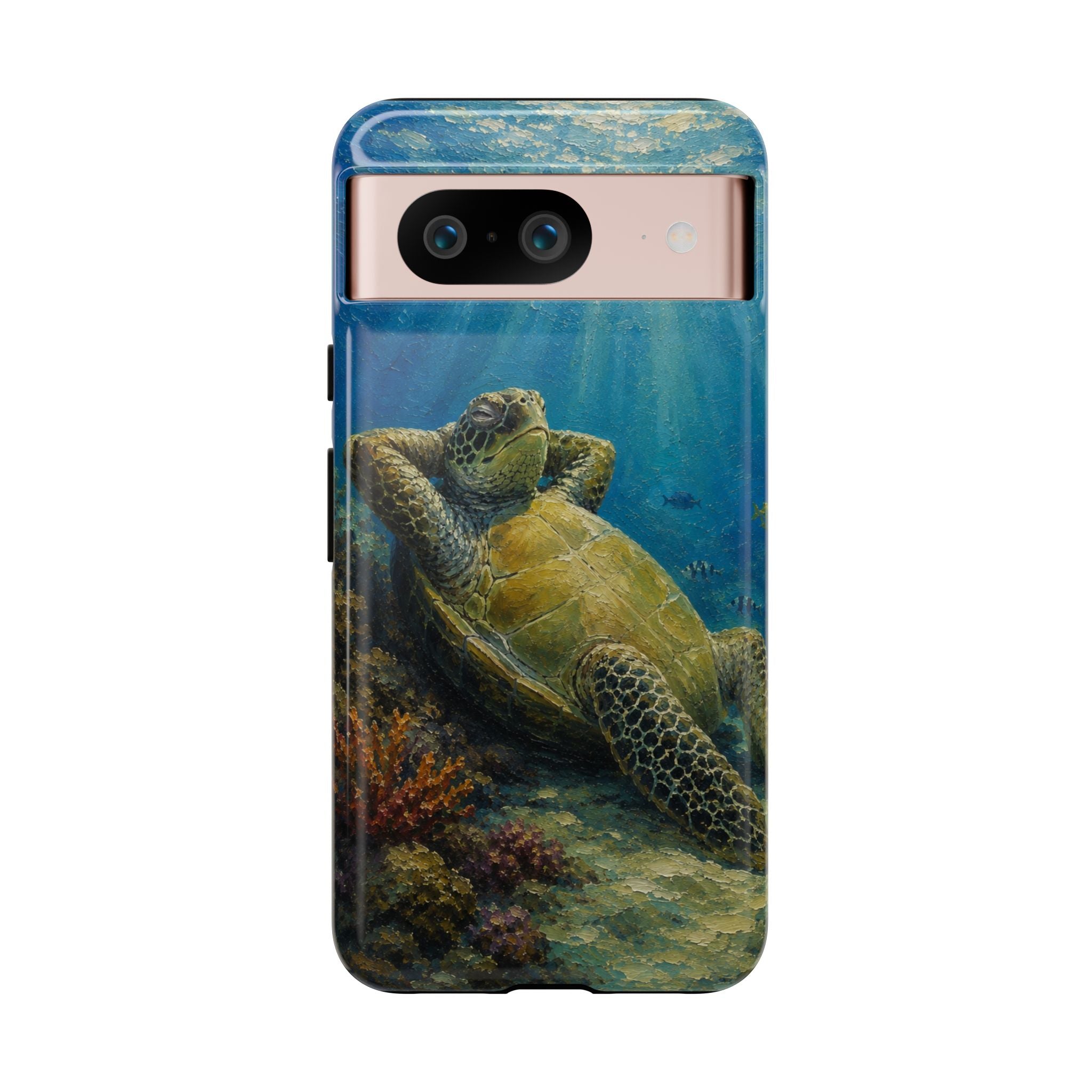 Sea Turtle Relaxation Phone Case — Ocean Underwater Art Protective Tough Case