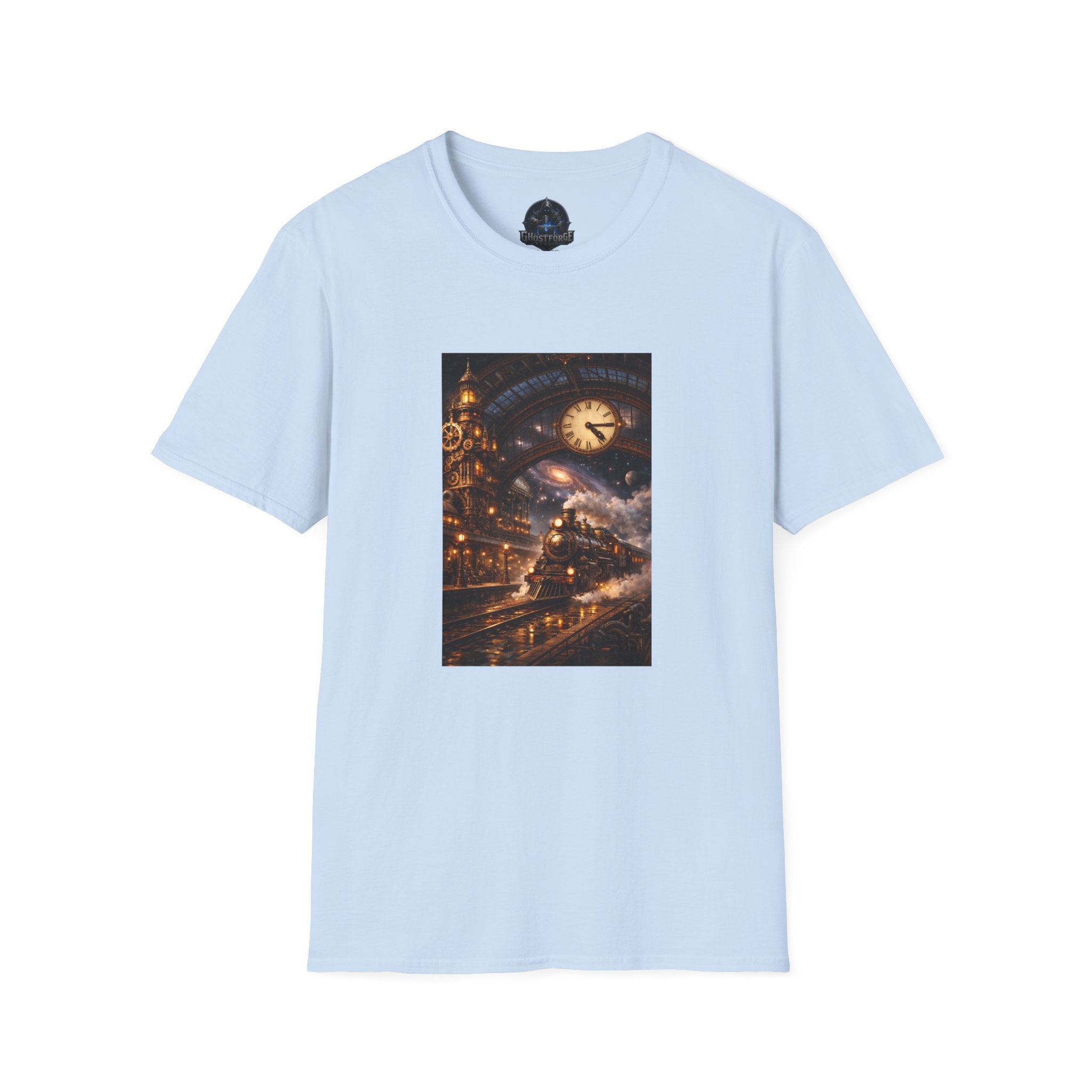 Steampunk Train T-Shirt — Steampunk Nightscape Tee