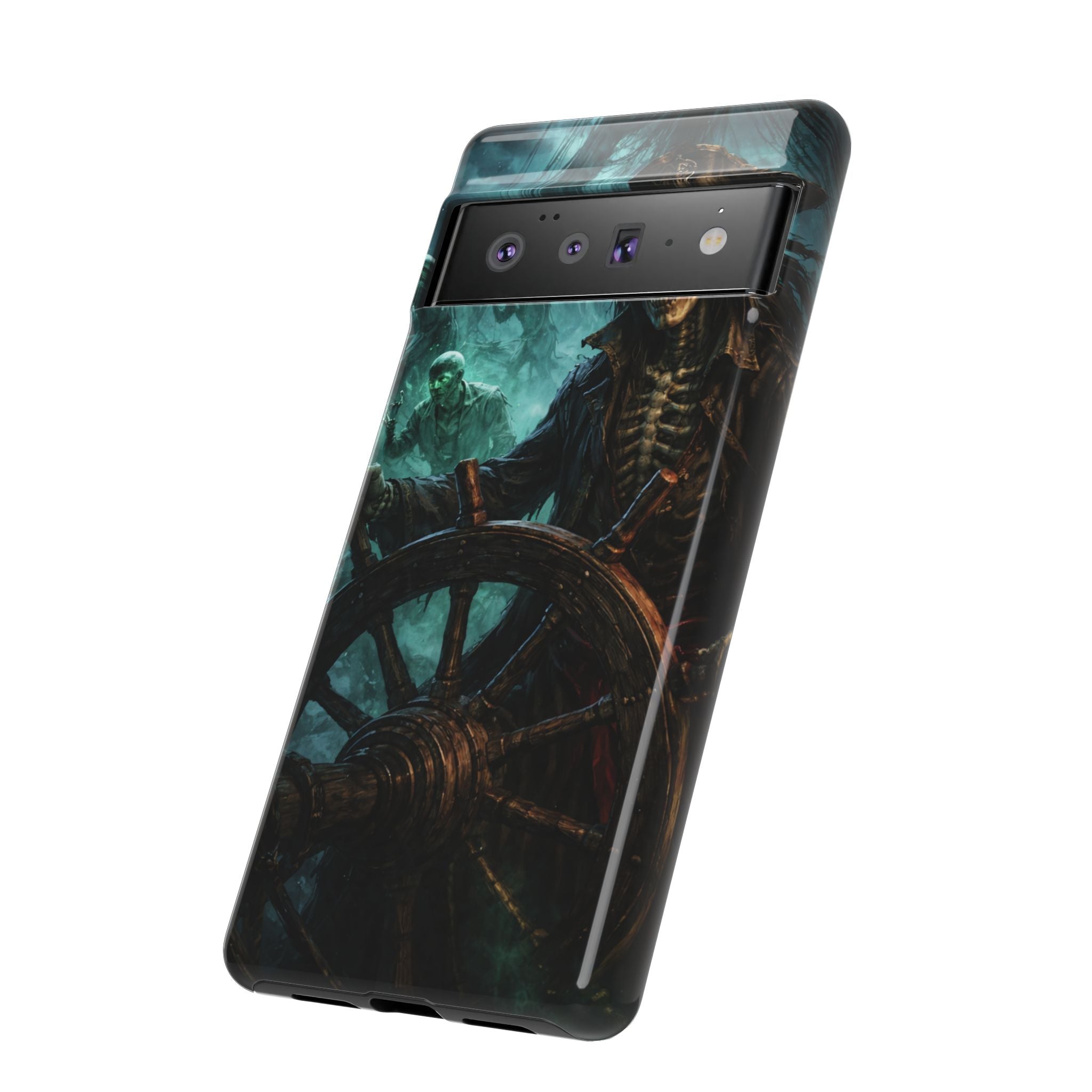 Pirate Skeleton Phone Case — Haunted Ship Captain iPhone Cover