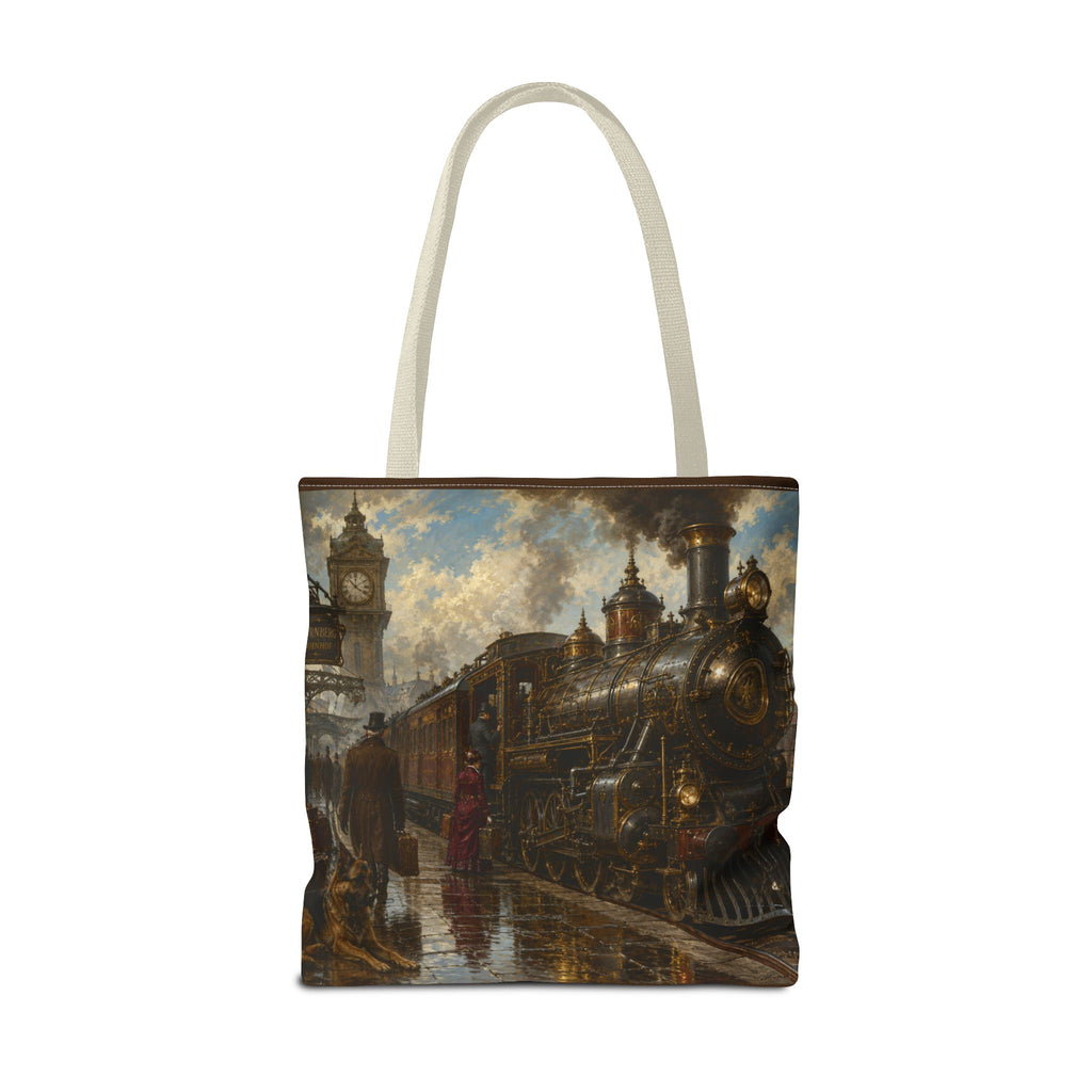 Steampunk Tote Bag — Victorian Station Art All-Over Print