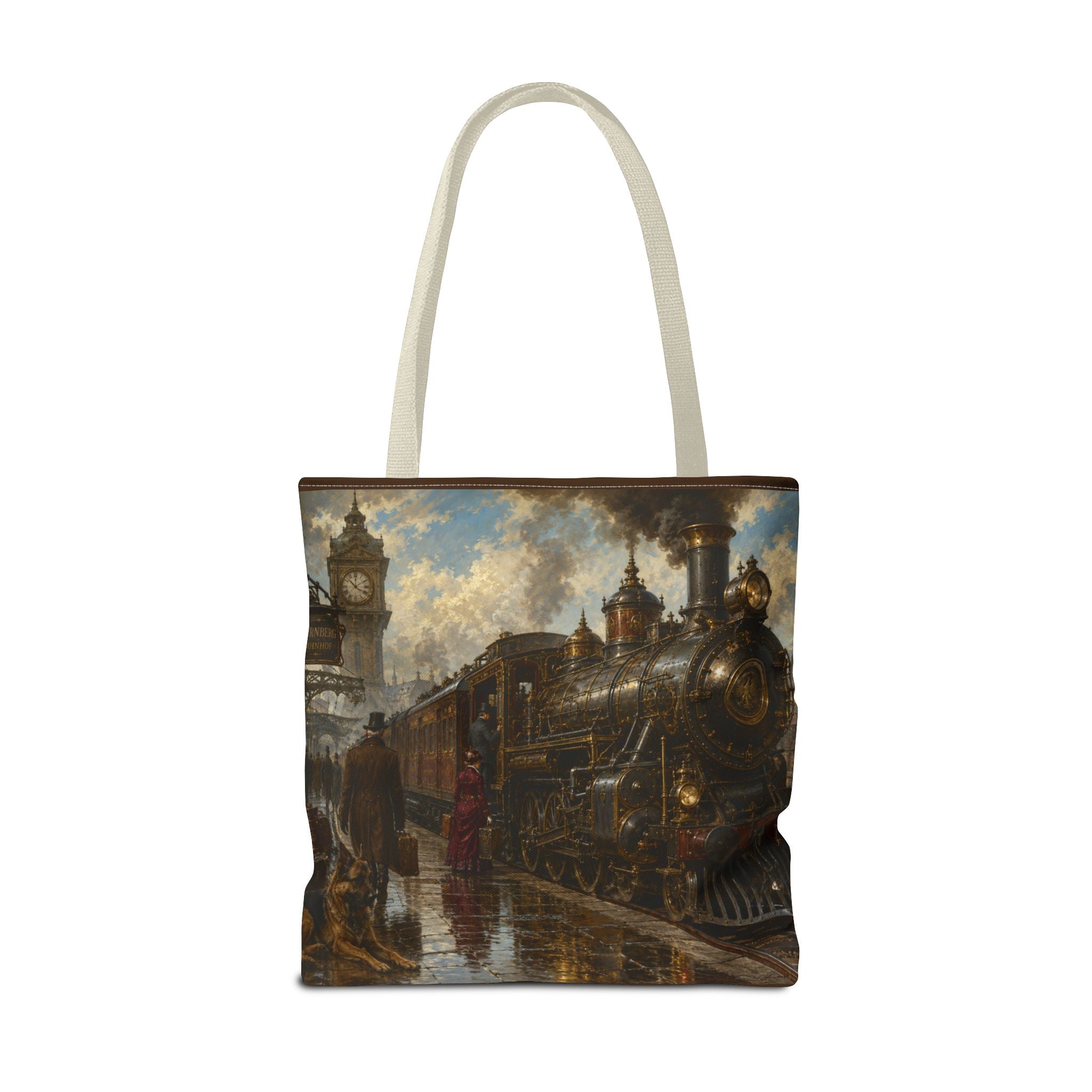Steampunk Tote Bag — Victorian Station Art All-Over Print