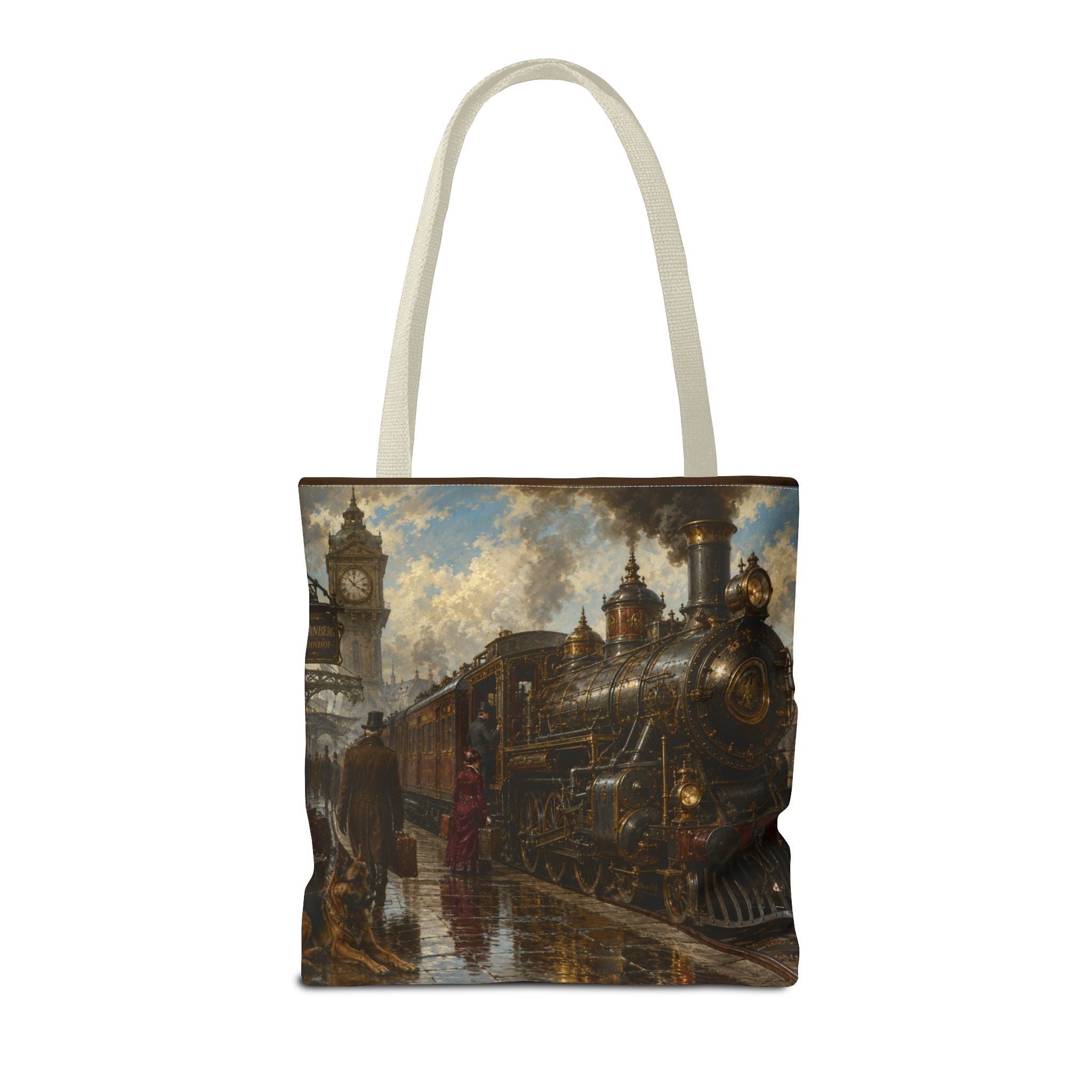 Steampunk Tote Bag — Victorian Station Art All-Over Print