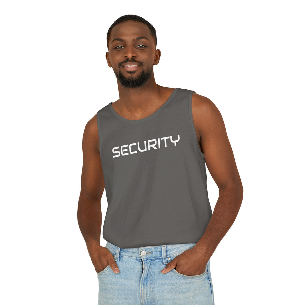 SECURITY Graphic Tank Top — Bold 'SECURITY' Streetwear Muscle Tee