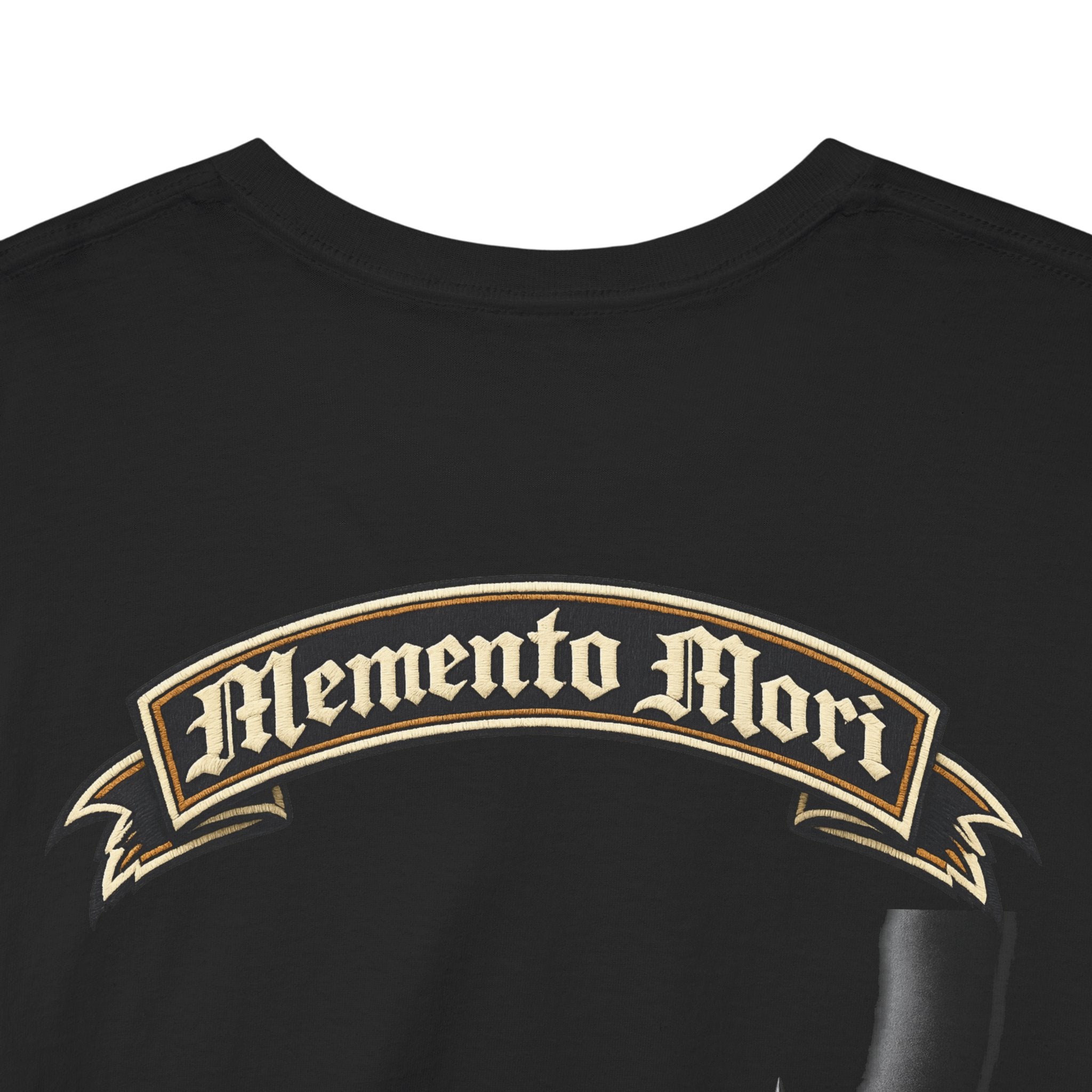 Premium Memento Mori Tee — Stoic Bust & Skull Graphic T-Shirt