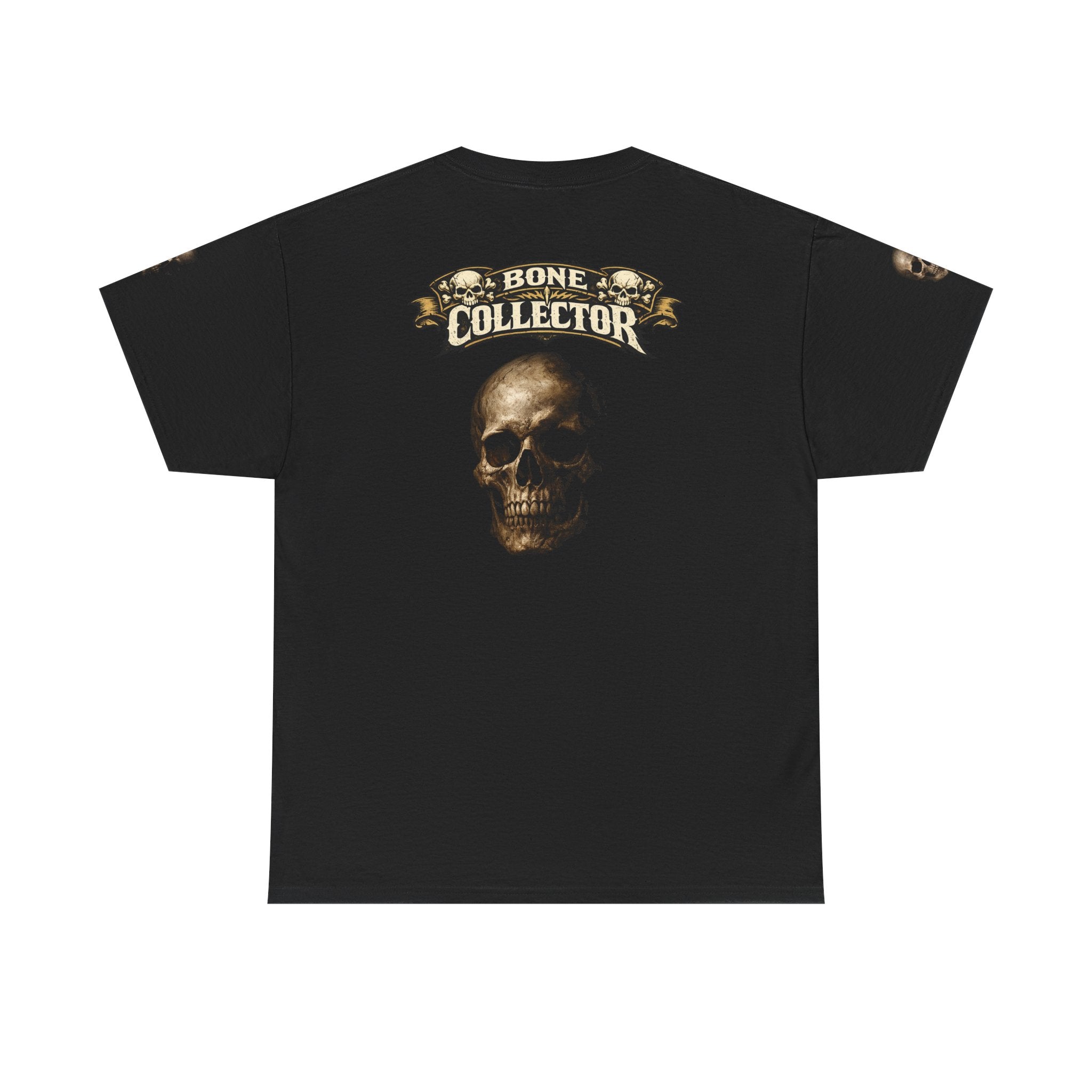 Premium Skull "Bone Collector" Graphic Tee — Gothic Vintage Horror T-Shirt