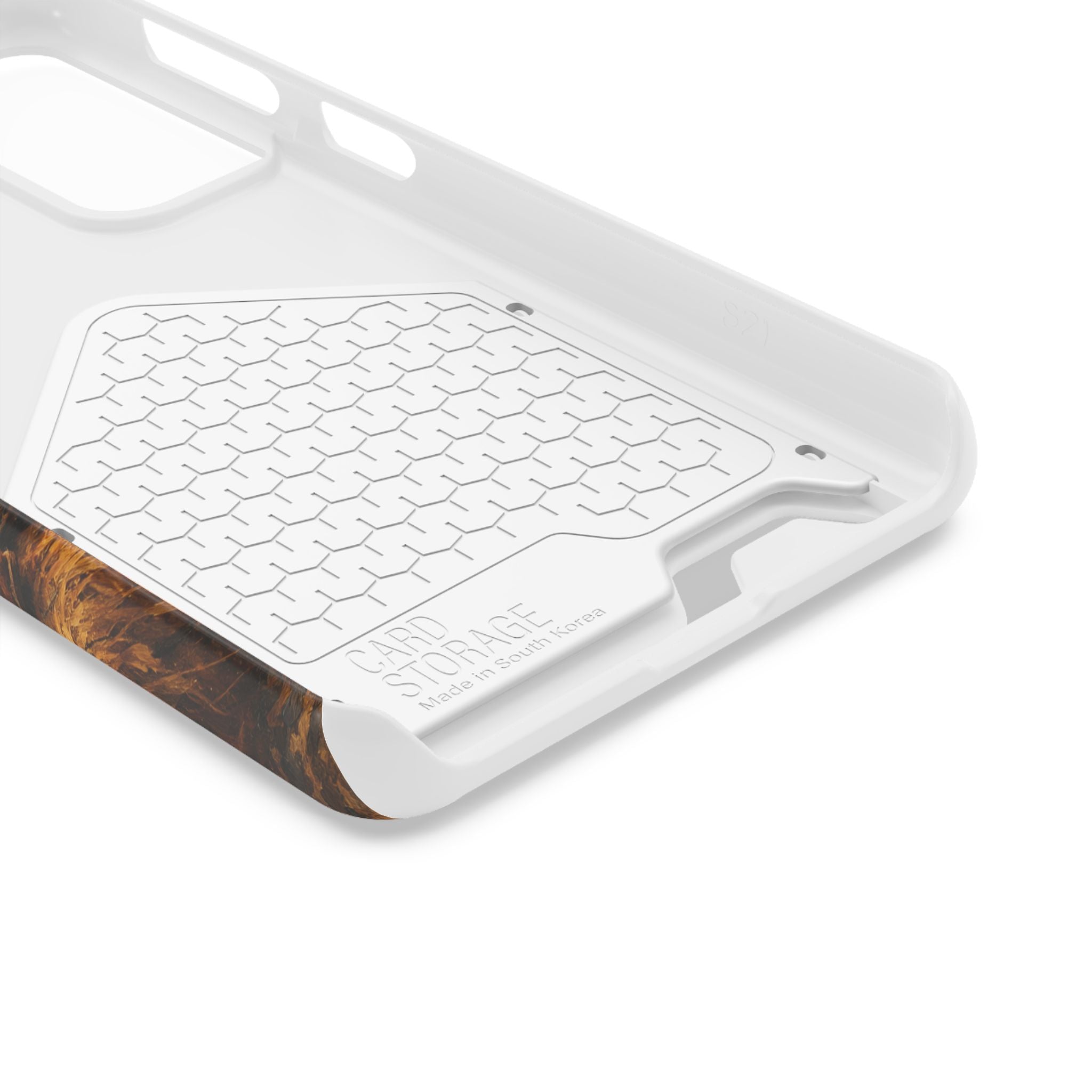 Country Music Guitar Phone Case with Card Holder — Rustic Concert Scene