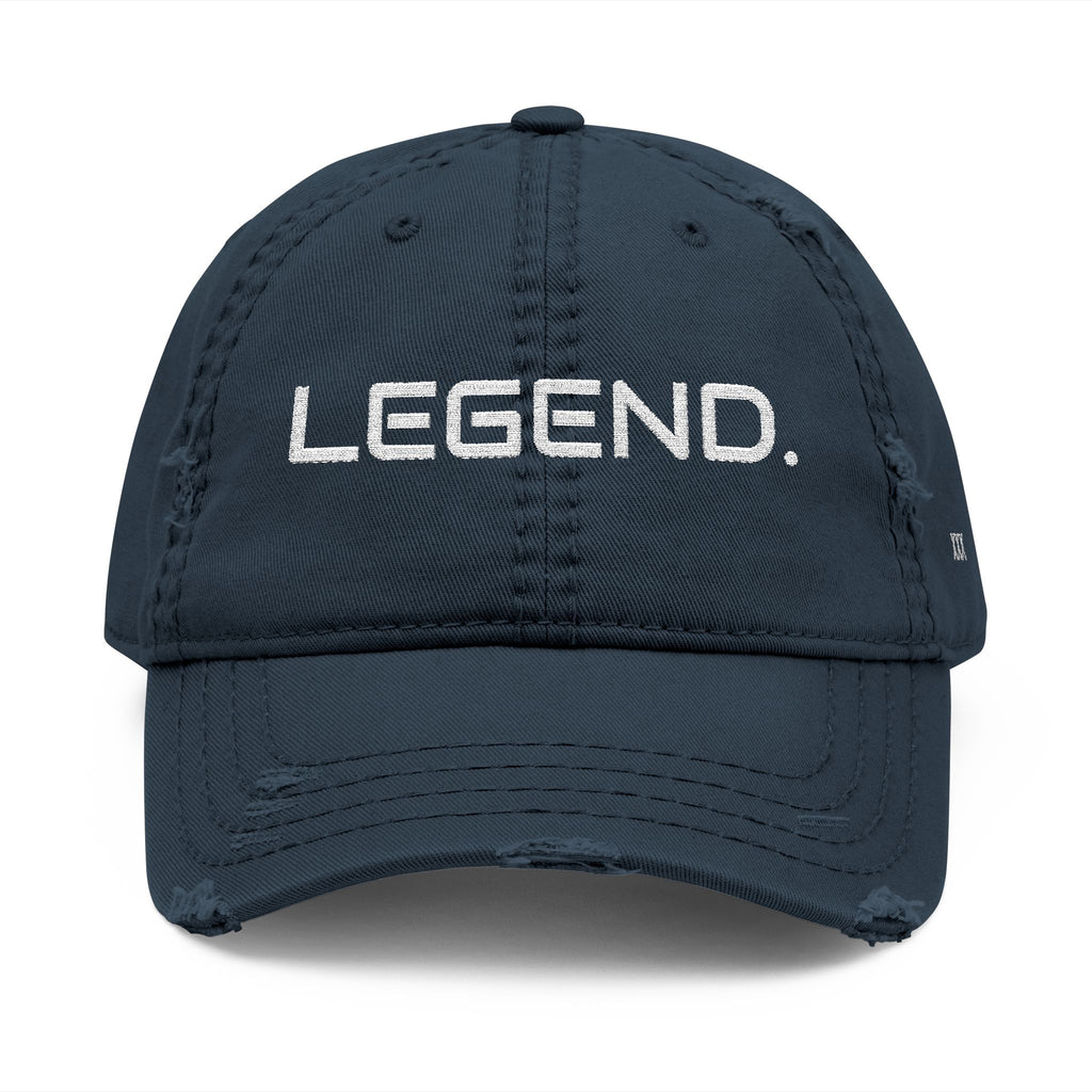 Legend - Embroidered Distressed Dad Hat (Embroidery)