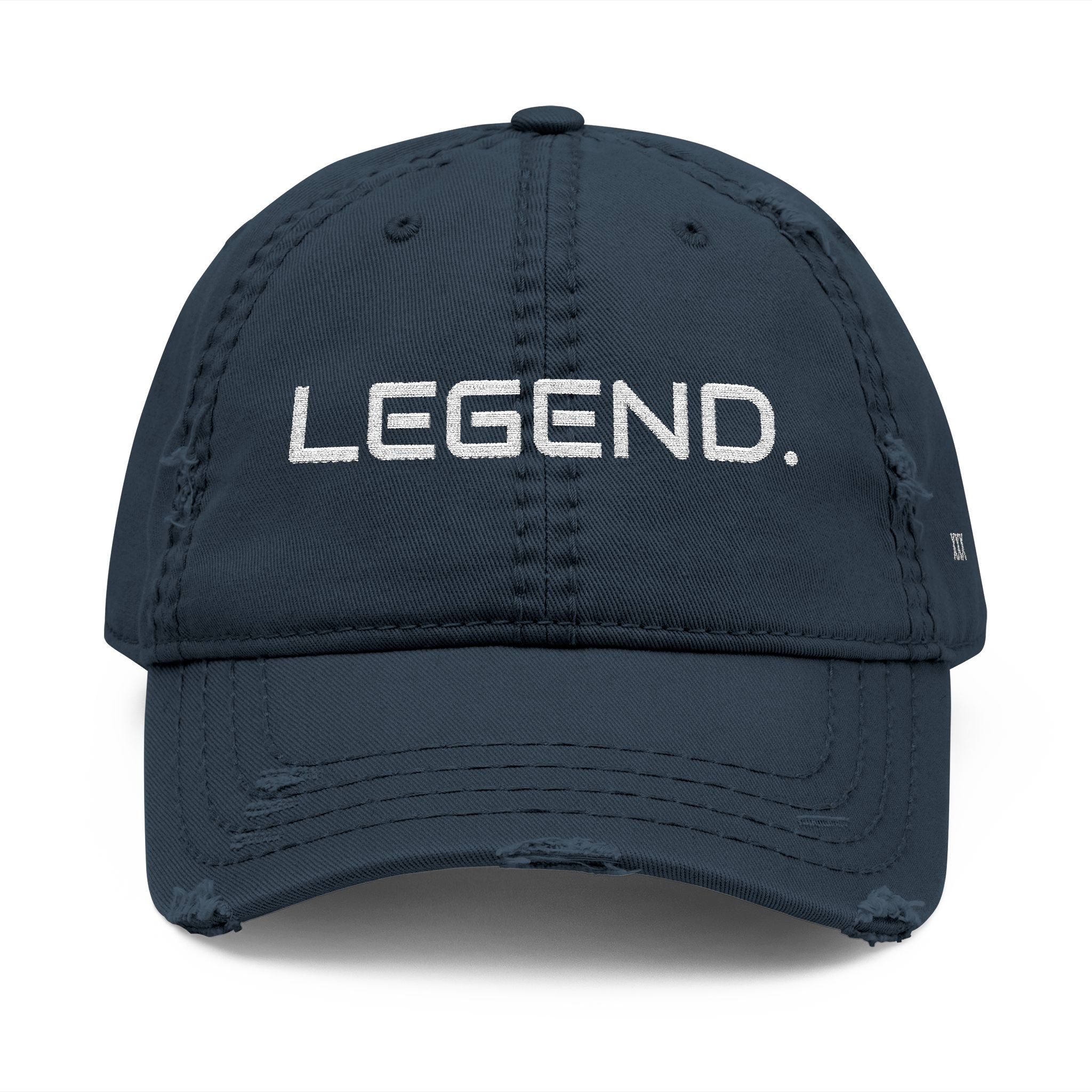 Legend - Embroidered Distressed Dad Hat (Embroidery)
