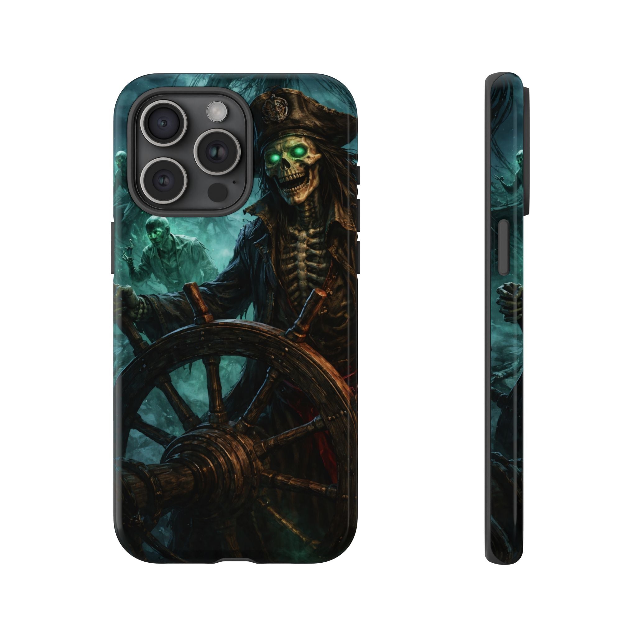 Pirate Skeleton Phone Case — Haunted Ship Captain iPhone Cover