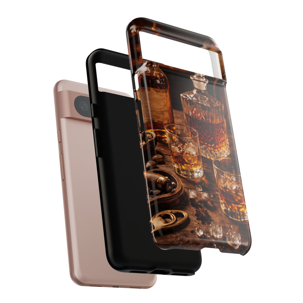 Whiskey Decanter Phone Case — Vintage Bar Spirits Protective Tough Case