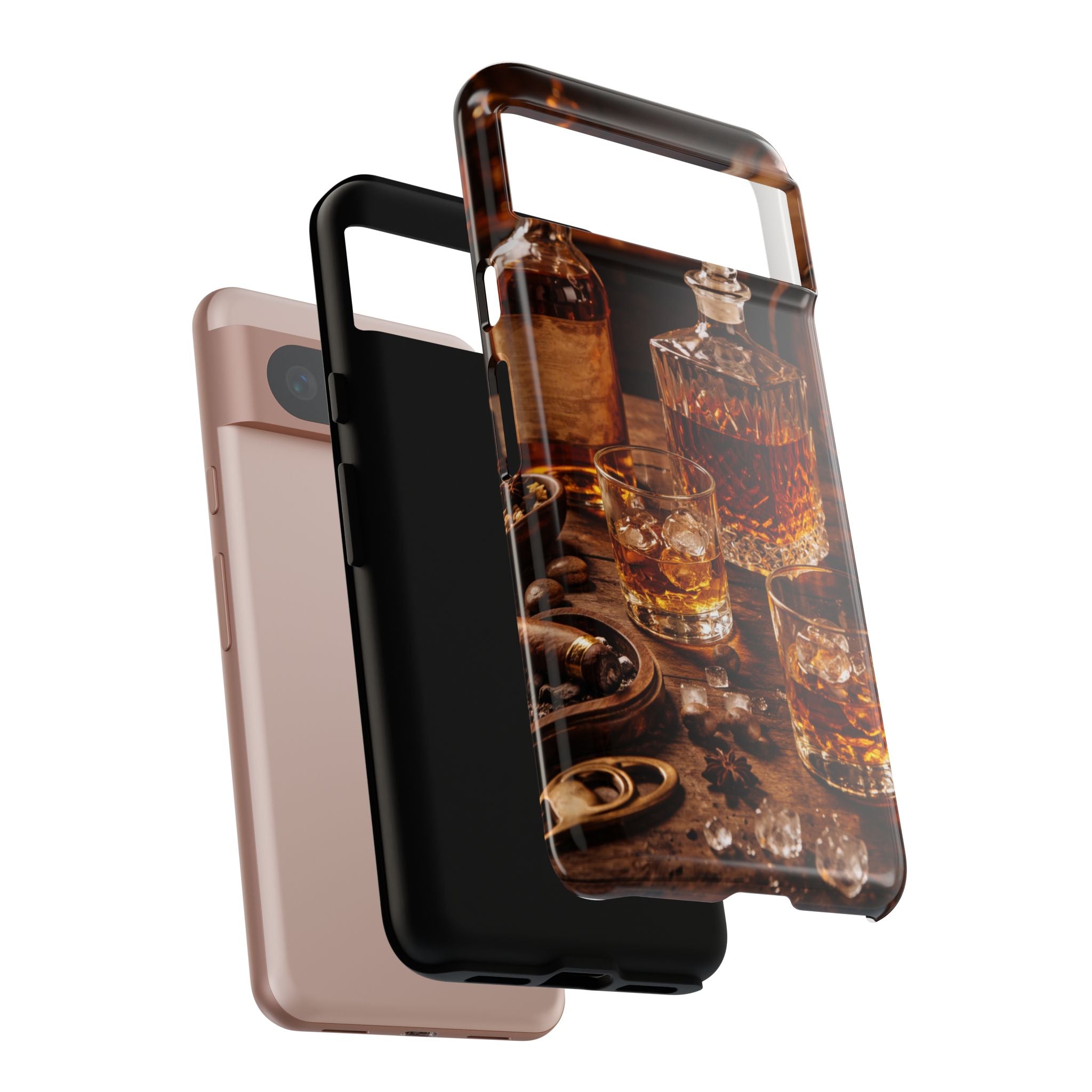Whiskey Decanter Phone Case — Vintage Bar Spirits Protective Tough Case