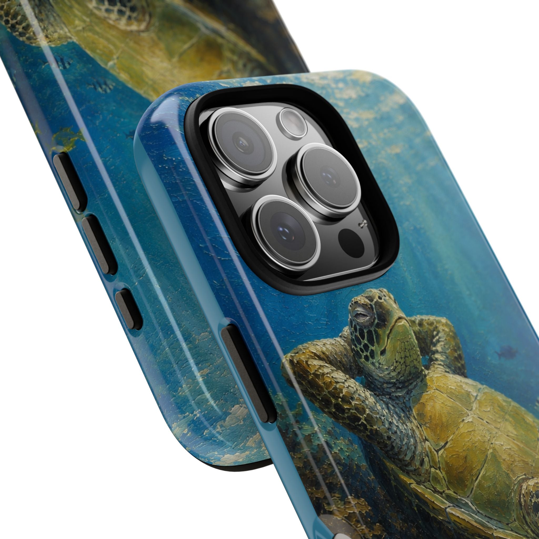 Sea Turtle Relaxation Phone Case — Ocean Underwater Art Protective Tough Case