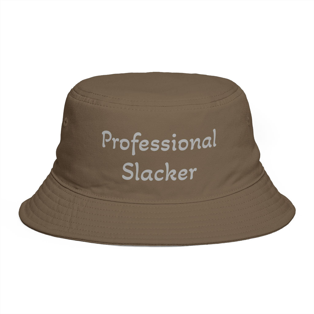 Professional Slacker Bucket Hat — Funny Casual Brim Hat for Laid-Back Style