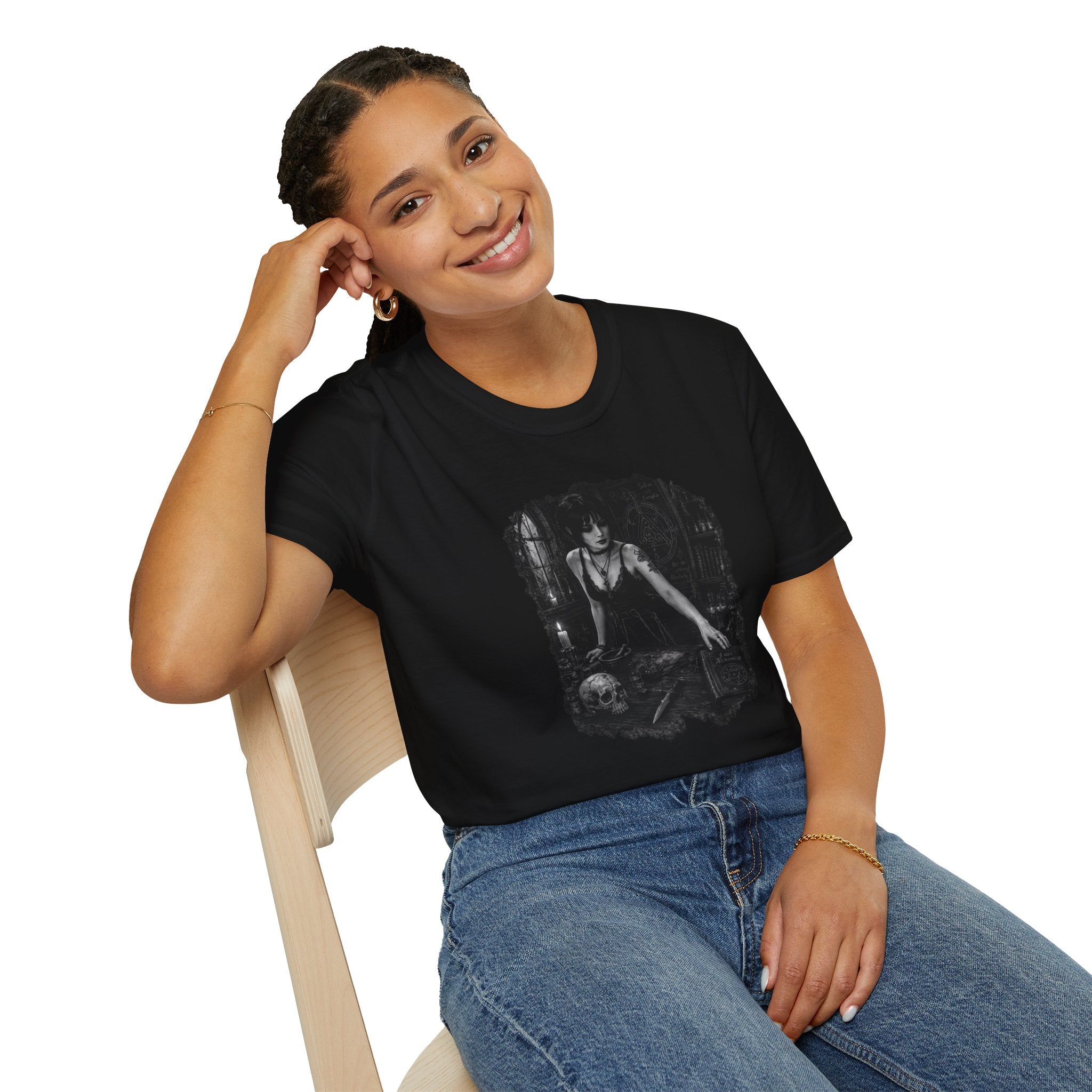 Gothic Femme Fatale T-Shirt — Dark Victorian Gothic Graphic T-Shirt