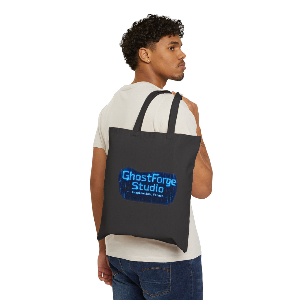 GhostForge Logo Tote Bag — Cotton Canvas Reusable Shopper