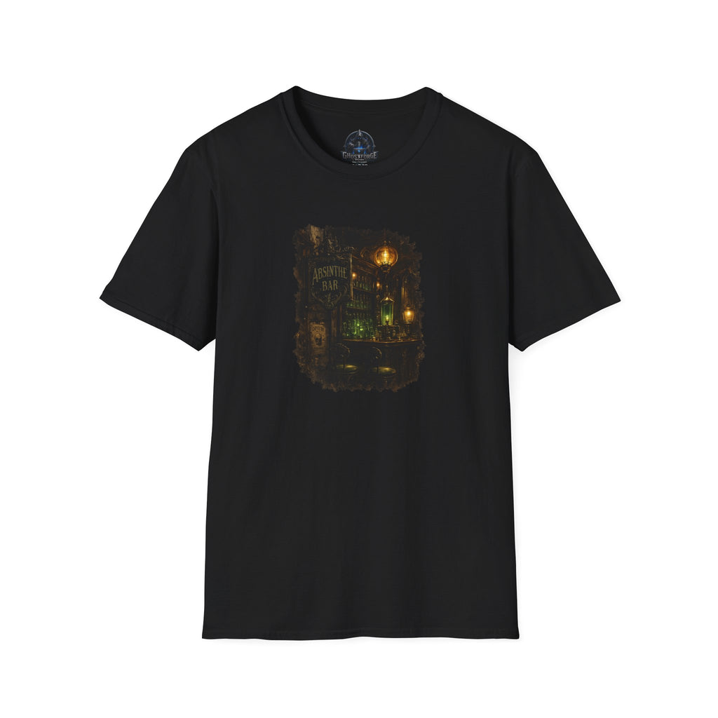 Absinthe Bar Vintage Night Tee — Gothic Apothecary Cocktail Shirt