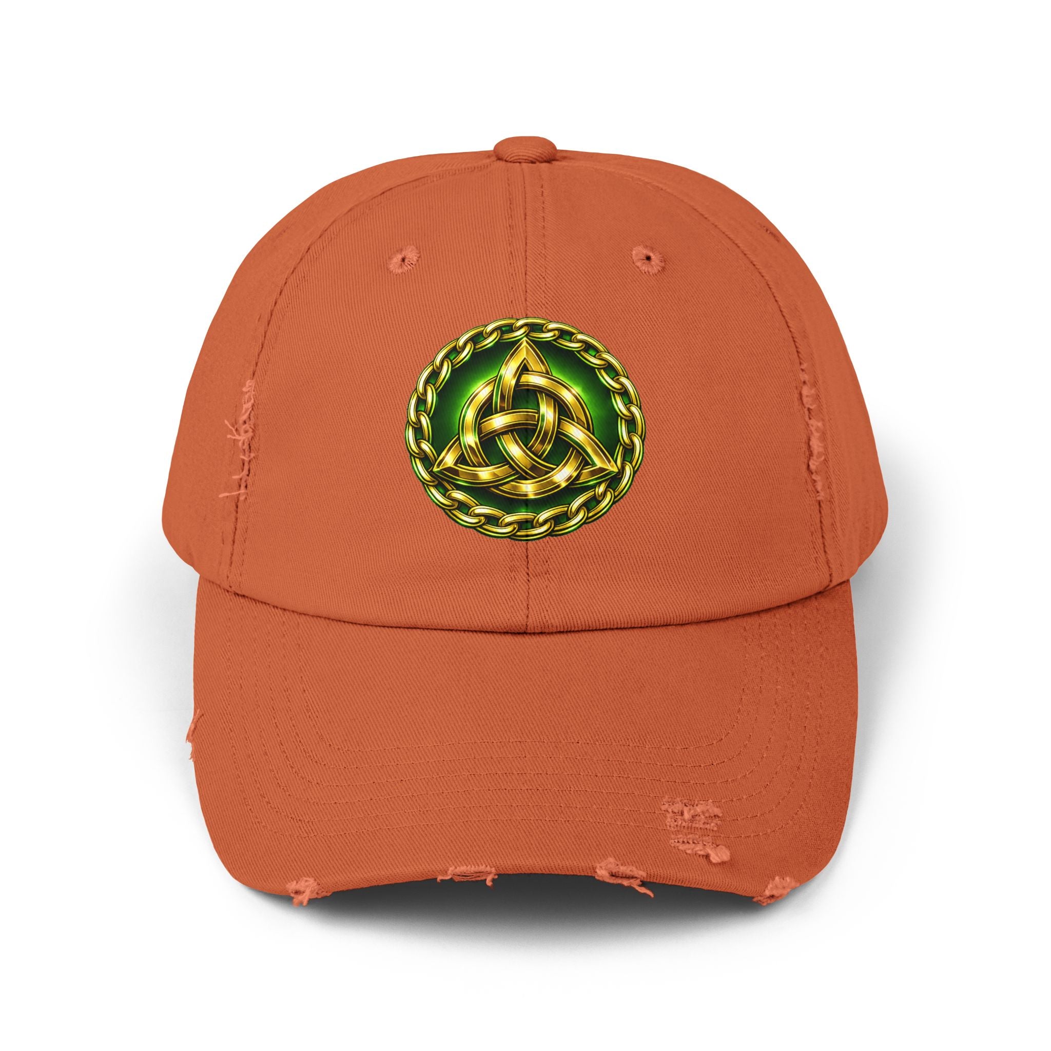 Celtic Triquerta - Trinity Knot Distressed Cap