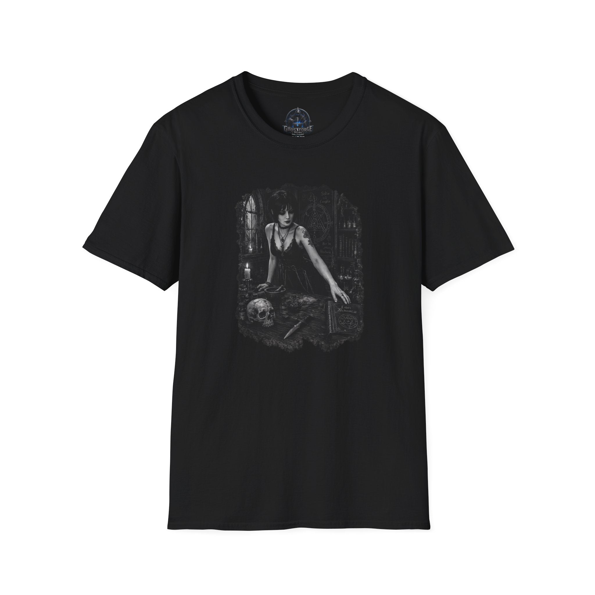 Gothic Femme Fatale T-Shirt — Dark Victorian Gothic Graphic T-Shirt