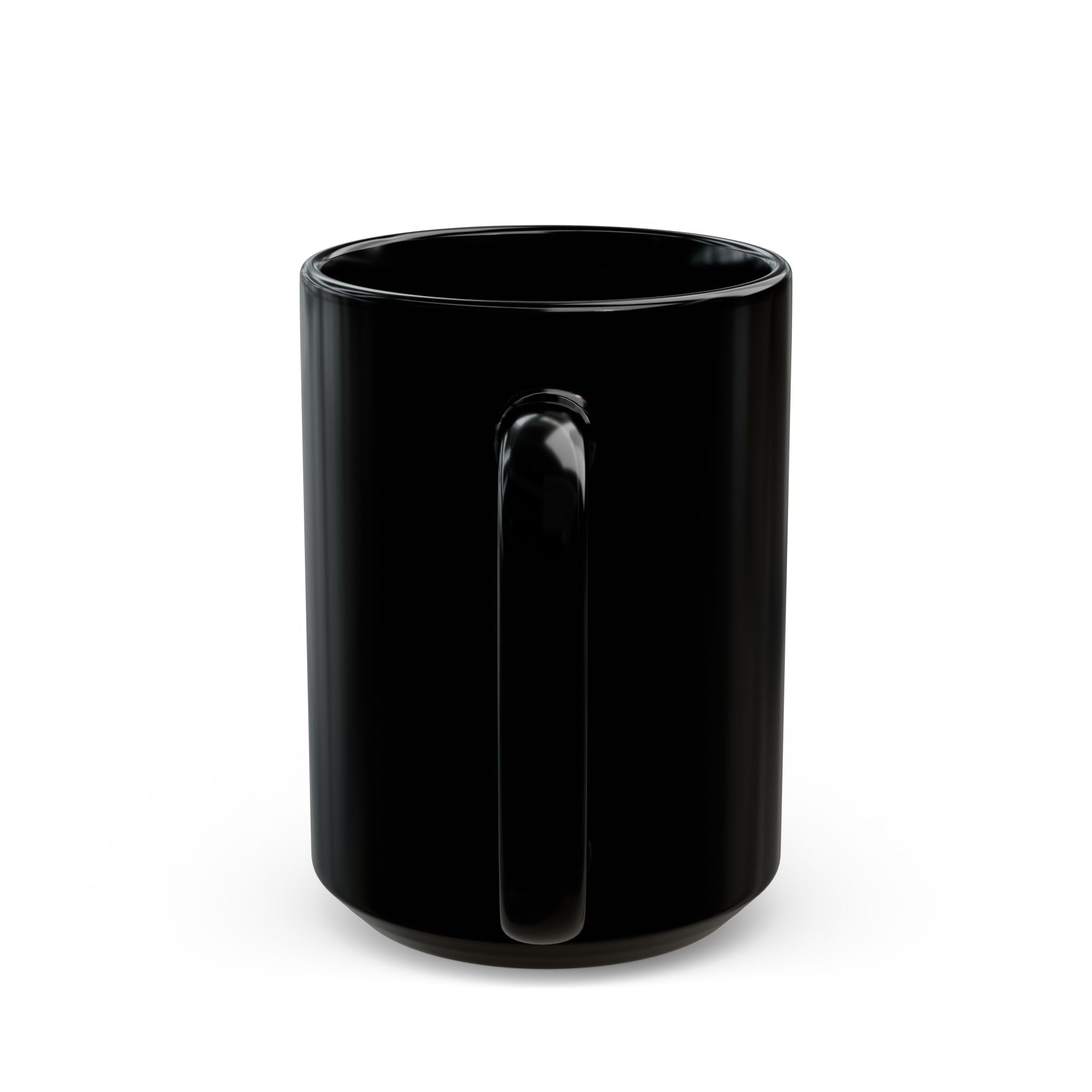 Blue Flame Skull Black Mug — Gothic Coffee Cup for Bikers, Metalheads & Halloween (11oz/15oz)