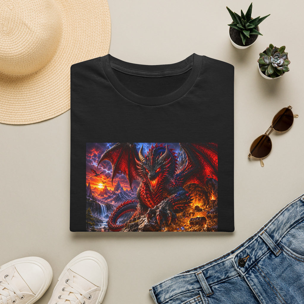 Dragon Guard T-Shirt — Epic Red Dragon Fantasy Art Tee