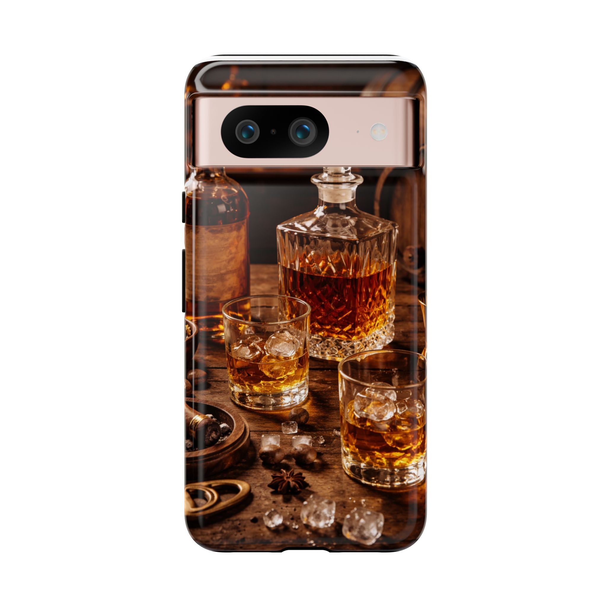 Whiskey Decanter Phone Case — Vintage Bar Spirits Protective Tough Case