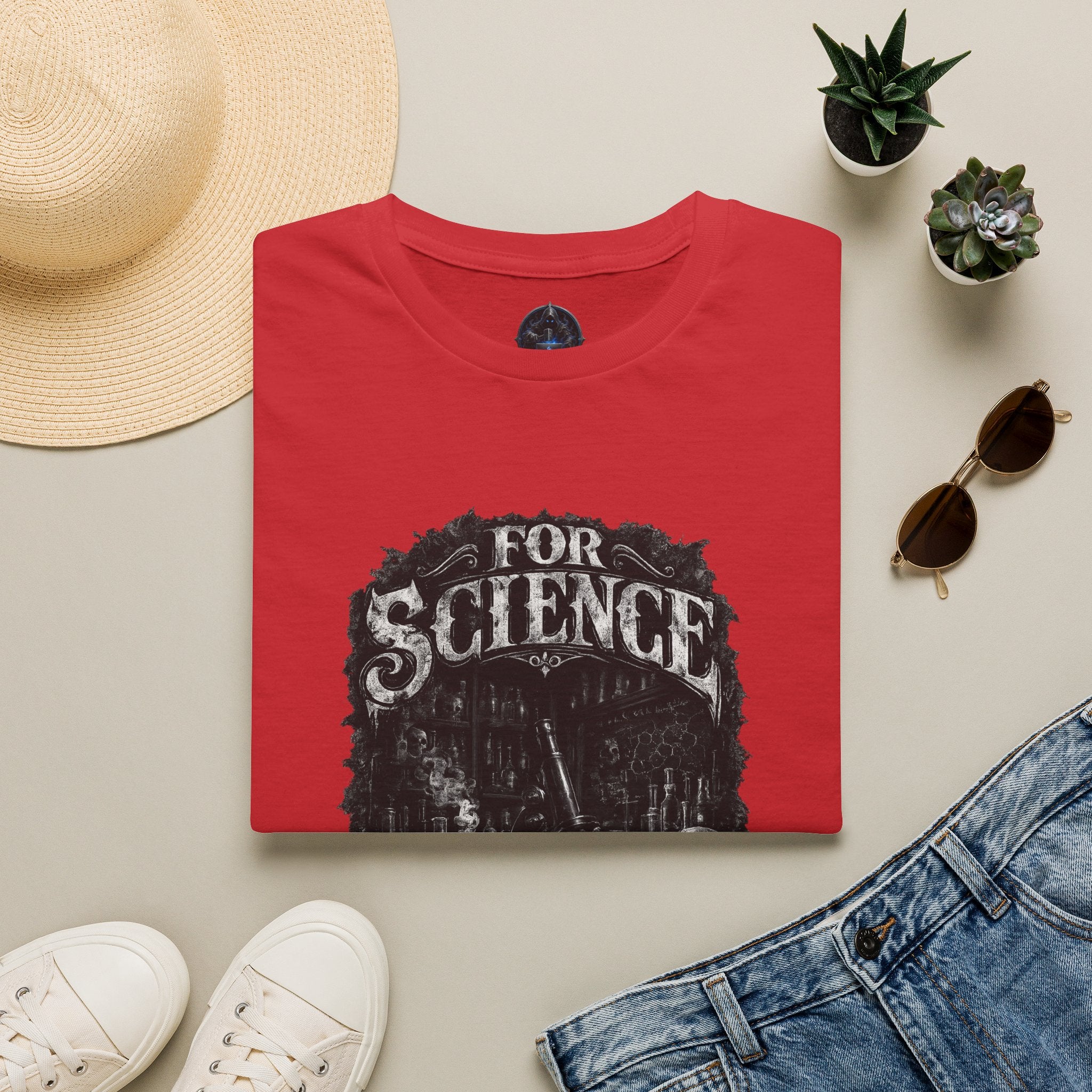 For Science T-Shirt — Dark Vintage Science Graphic Tee