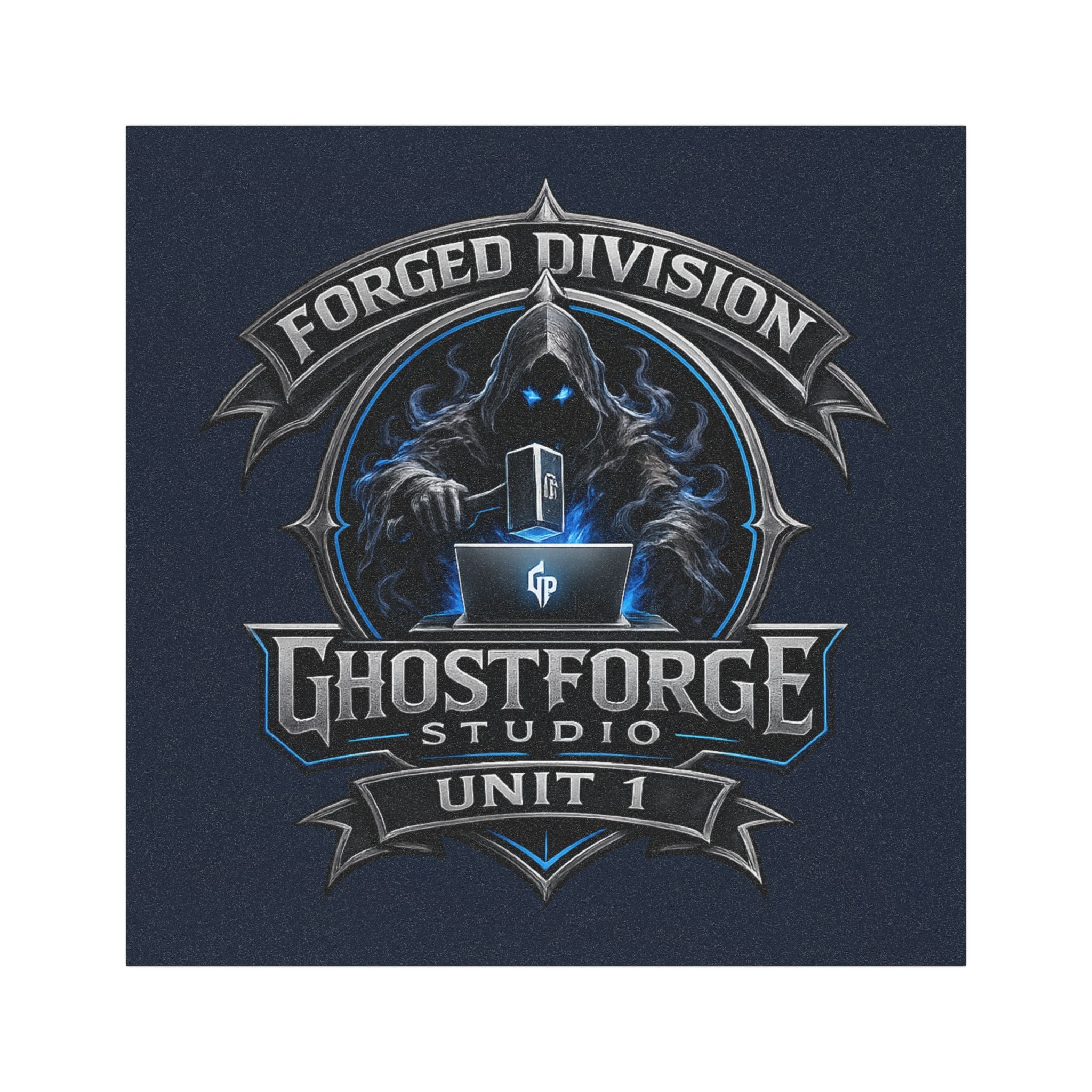 Forged Division Car Magnet — Ghostforge Studio Logo Magnetic Decal