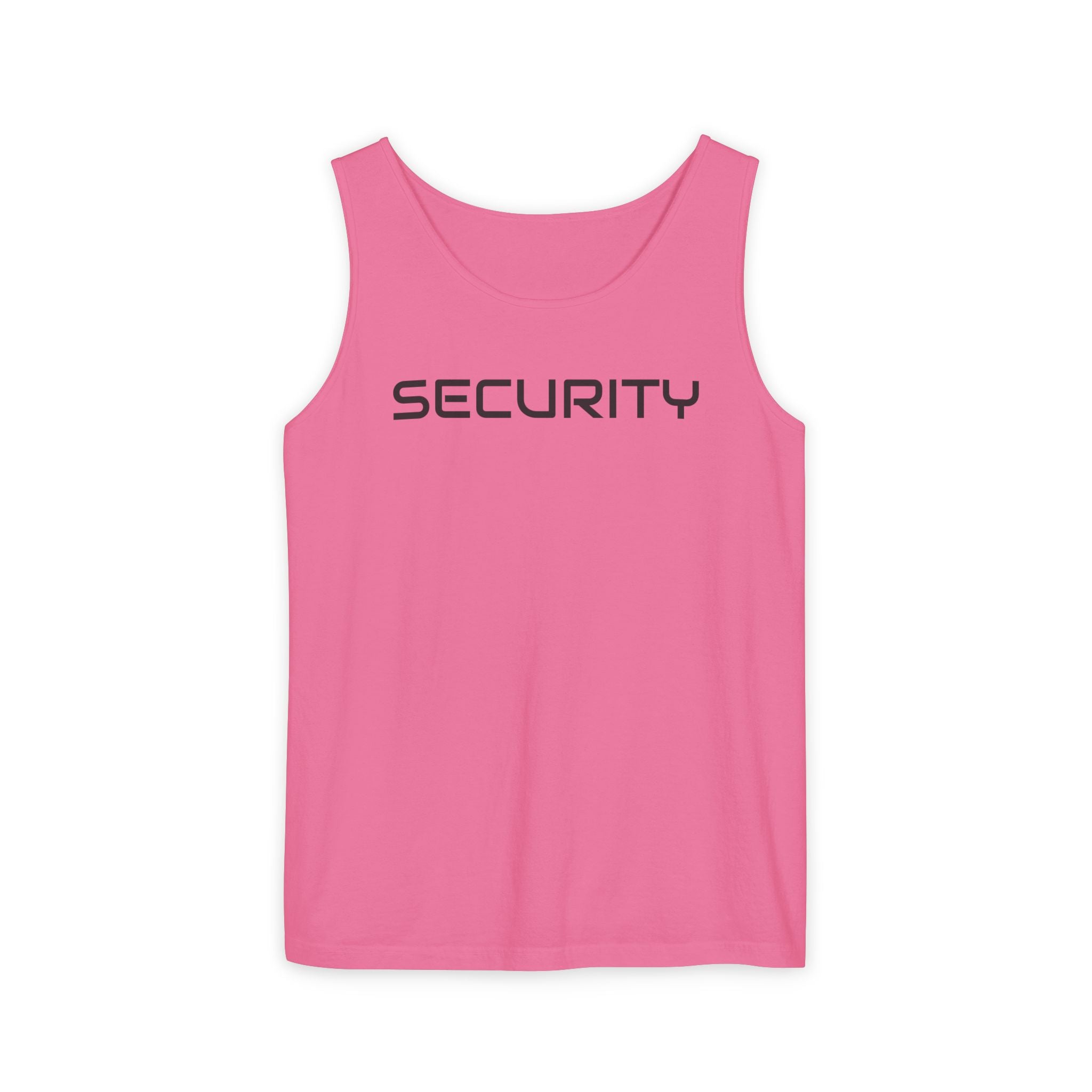 SECURITY Graphic Tank Top — Bold 'SECURITY' Streetwear Muscle Tee