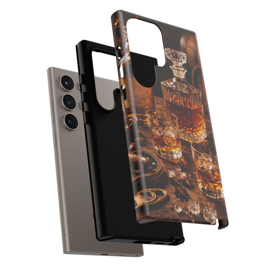Whiskey Decanter Phone Case — Vintage Bar Spirits Protective Tough Case