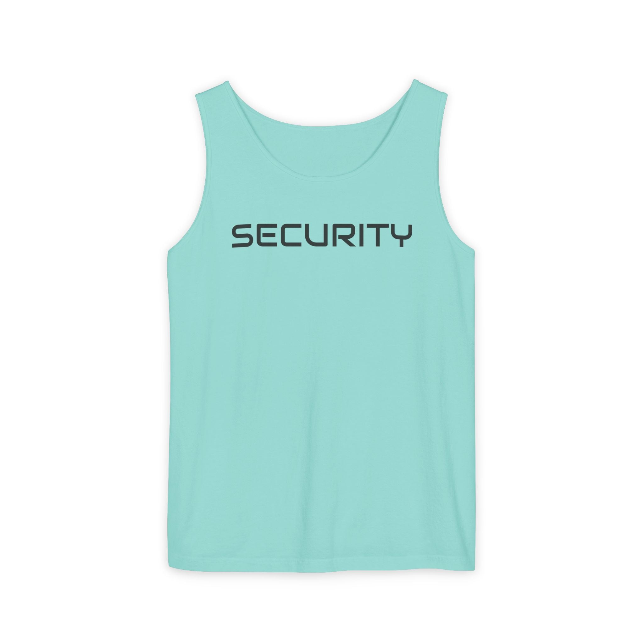 SECURITY Graphic Tank Top — Bold 'SECURITY' Streetwear Muscle Tee