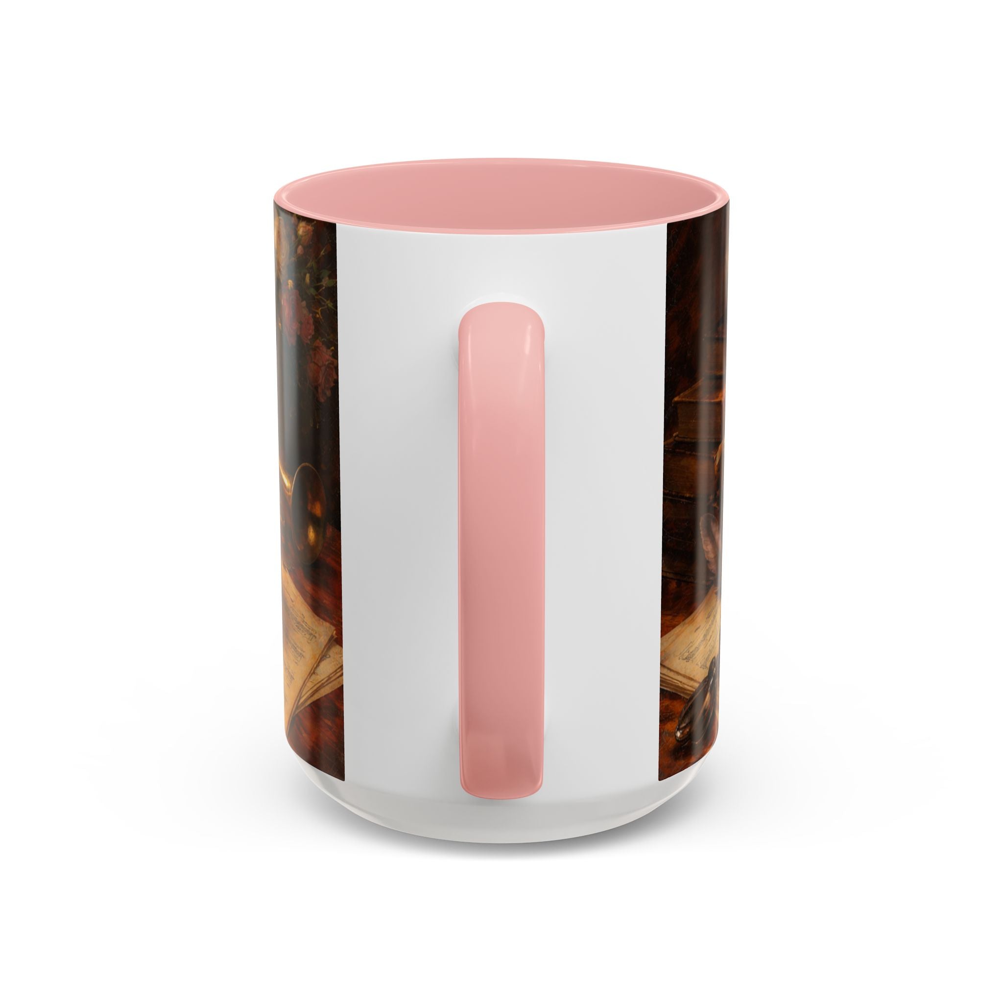 Classical Music Coffee Mug – Classical Music Floral Design (11/15 oz)