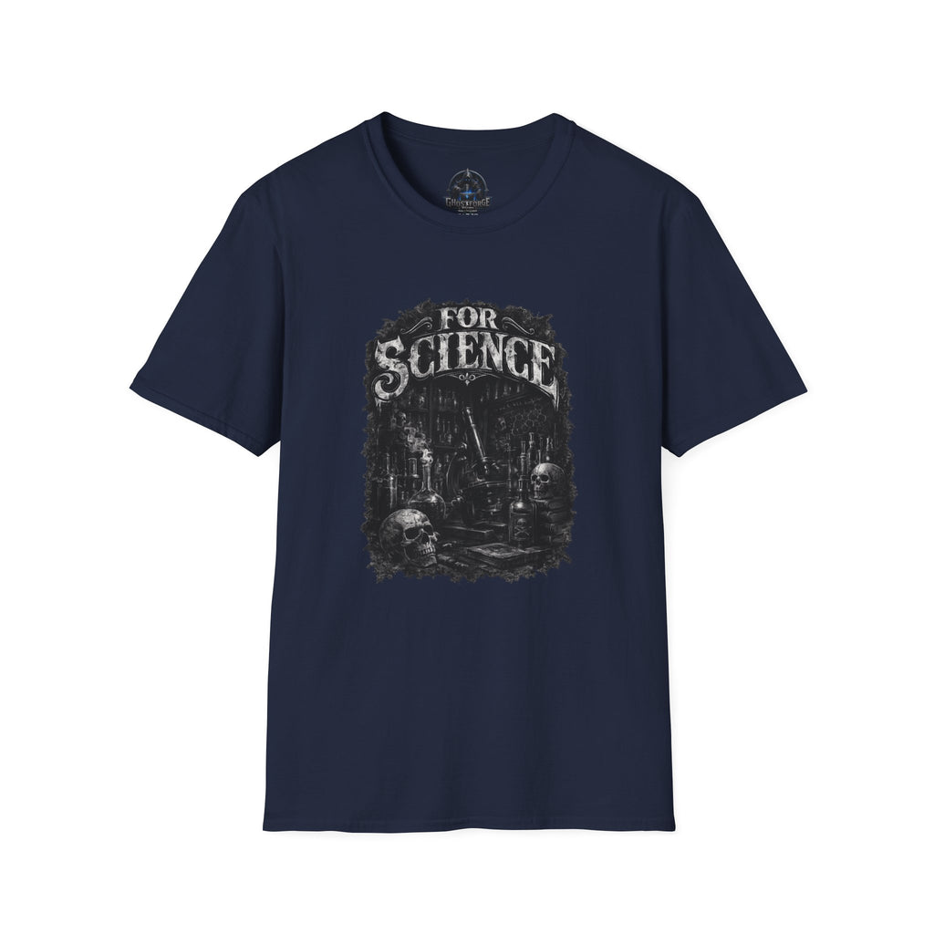 For Science T-Shirt — Dark Vintage Science Graphic Tee