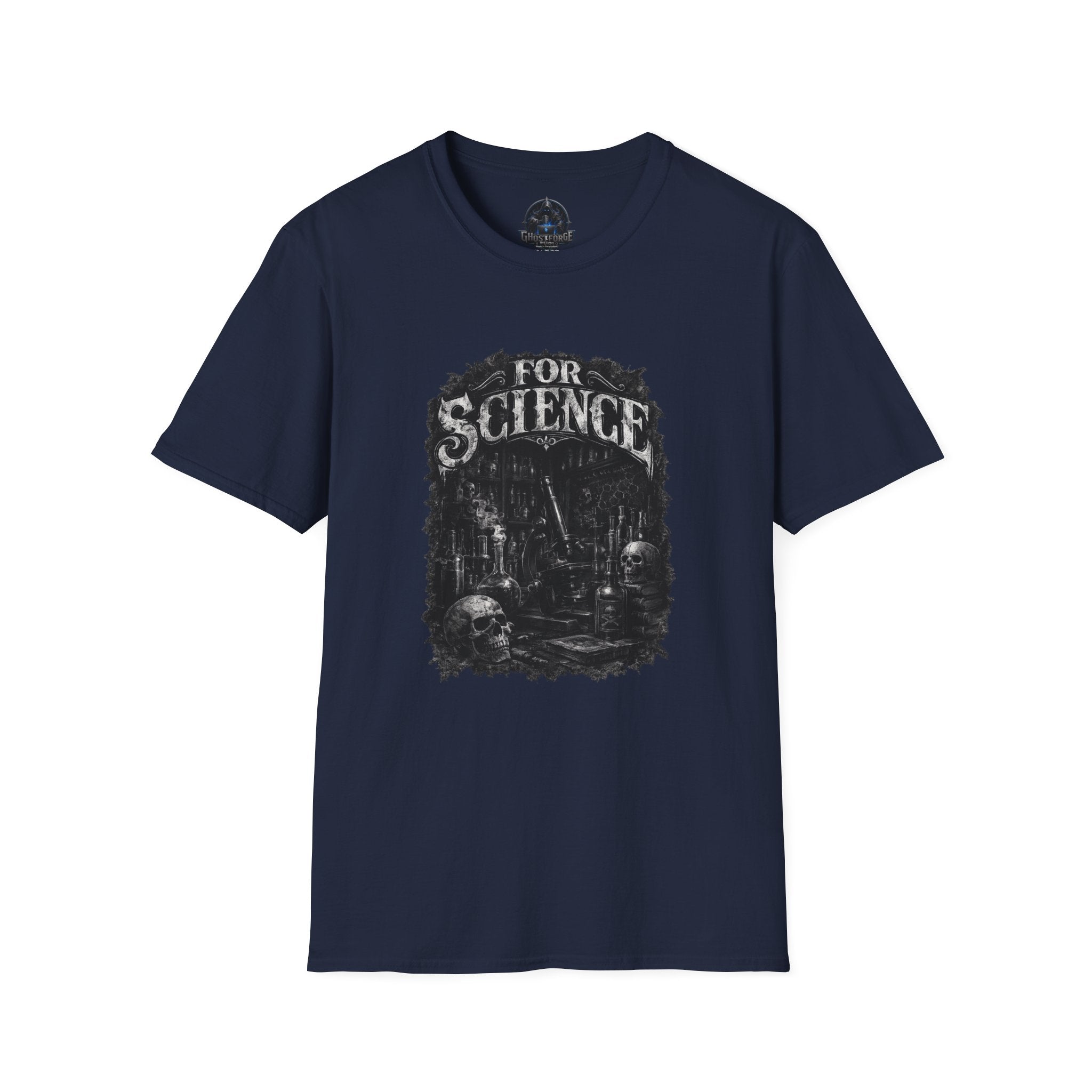 For Science T-Shirt — Dark Vintage Science Graphic Tee